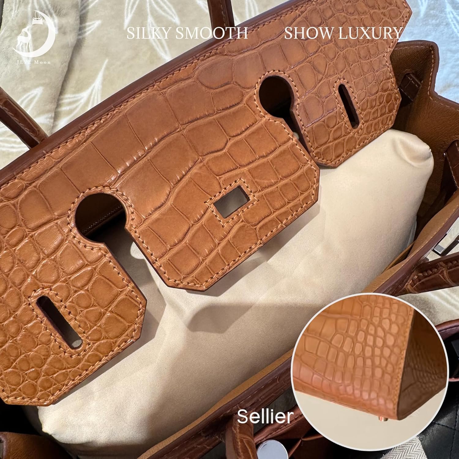 Purse Pillow Shaper Insert for Hermes Birkin, Velvet Bag Pillow Shapers for Luxury Tote, Superior Resilience, Exclusively for Birkin 25 bag(BK25 Sellier - Image 4