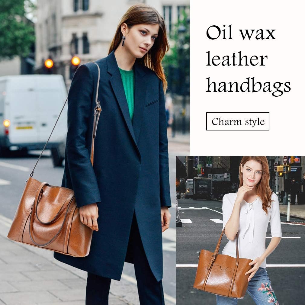 Pahajim Womens PU Leather Purses and Handbags Top Handle Satchel Bags Tote Bags Tote Purses for Women - Image 3