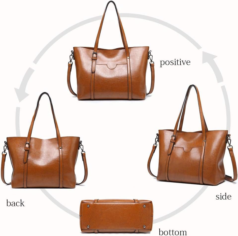 Pahajim Womens PU Leather Purses and Handbags Top Handle Satchel Bags Tote Bags Tote Purses for Women - Image 7