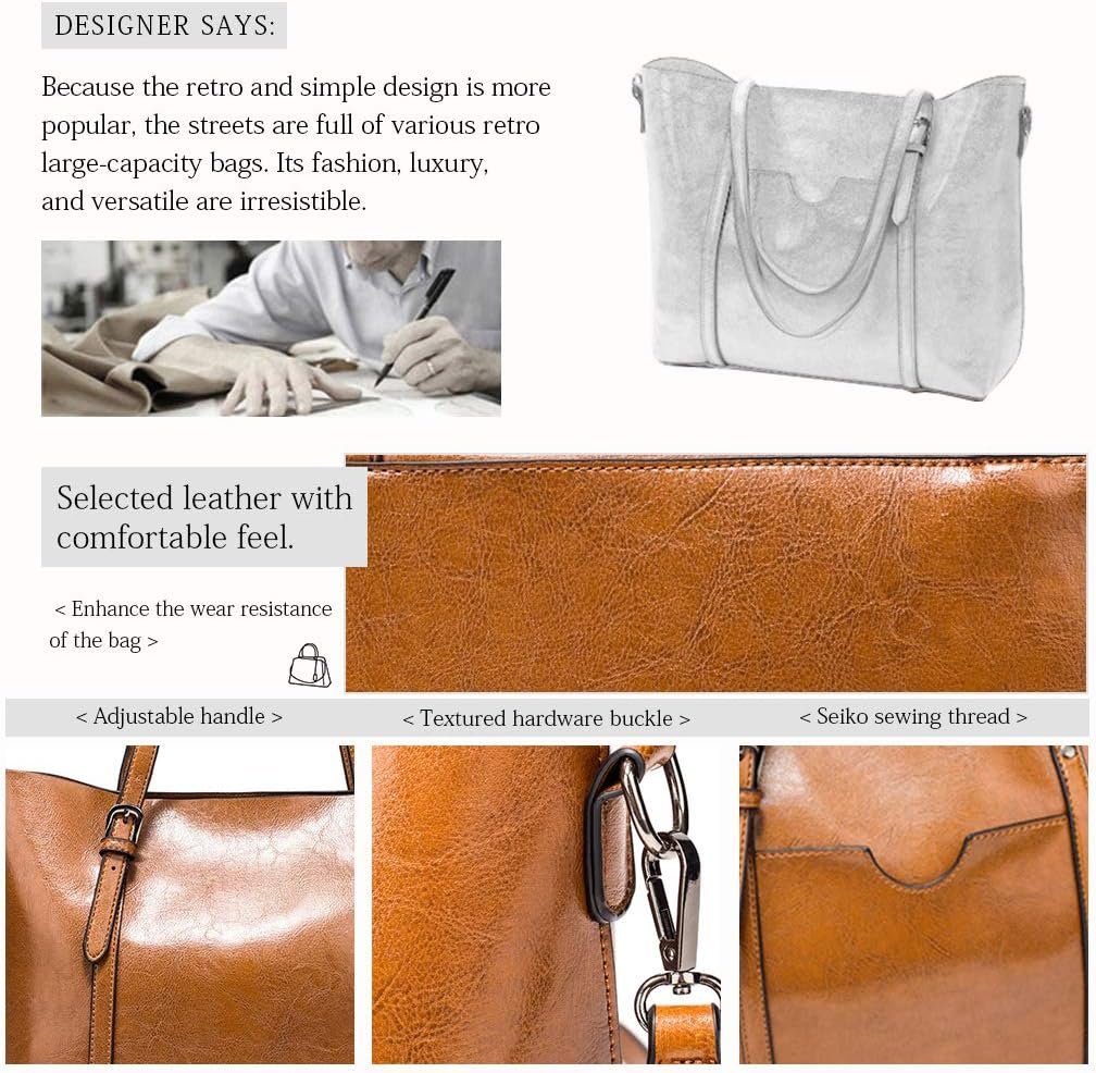 Pahajim Womens PU Leather Purses and Handbags Top Handle Satchel Bags Tote Bags Tote Purses for Women - Image 6