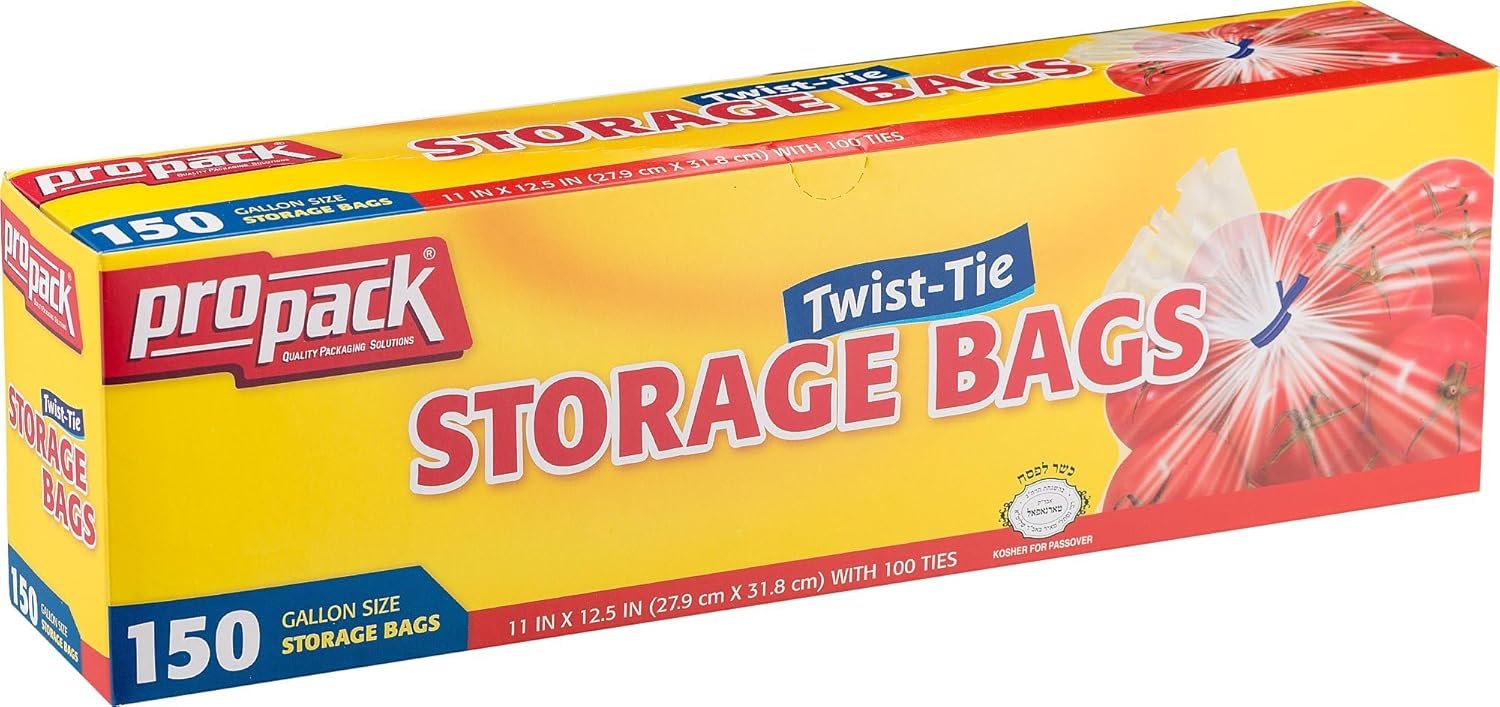 Disposable Plastic Storage Bags With Original Twist Tie, 1 Gallon Size, 600 Bags, Great For Home, Office, Vacation, Traveling, Sandwich, Fruits, Nuts, Cake, Cookies, Or Any Snacks (4 Packs) - Image 5