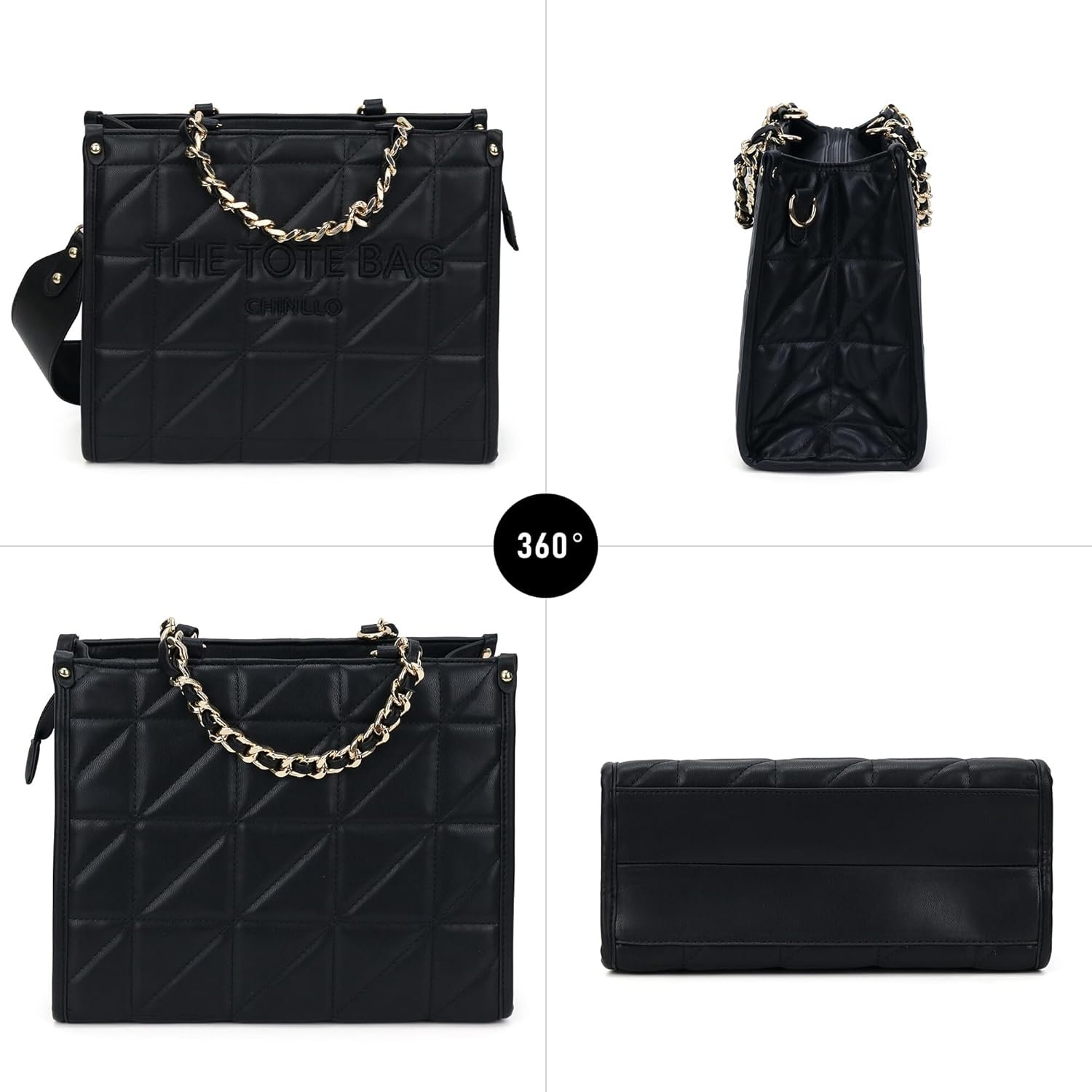 Tote Bag for Women Top Handle Satchel Purse and Handbags with Shoulder Strap - Image 6