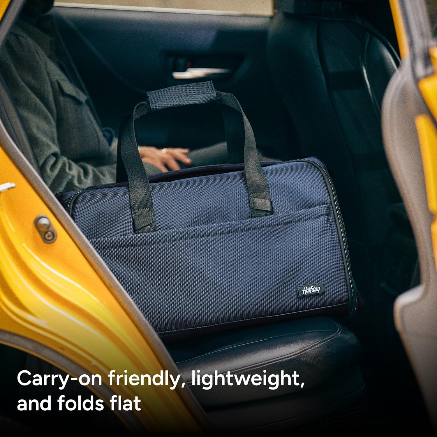 Halfday Convertible 2-in-1 Premium Garment Duffel Weekender Bag 45L | Wrinkle-Free Travel, Hanging Suit Compartment, Shoe Pockets, Trolley Sleeve. Balistic Nylon Carry-On, Palm - Image 7