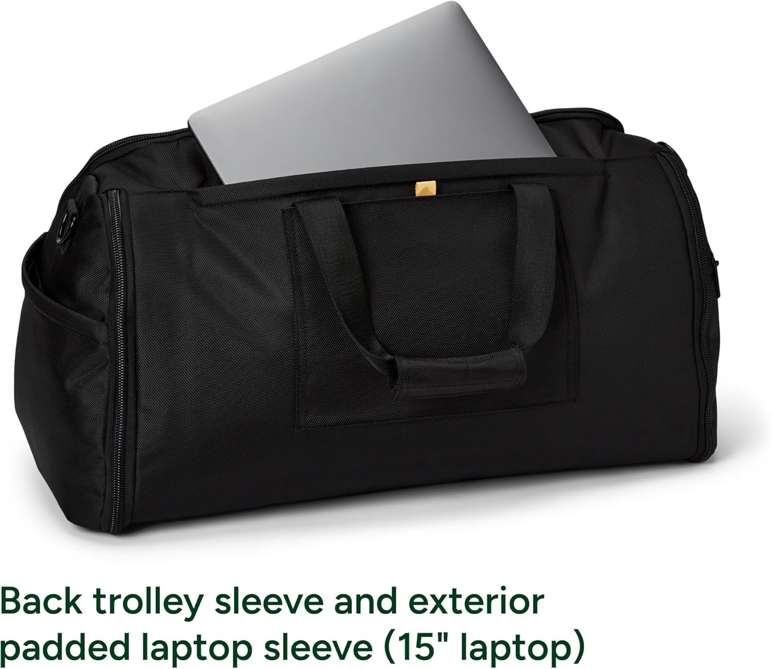 Halfday Convertible 2-in-1 Premium Garment Duffel Weekender Bag 45L | Wrinkle-Free Travel, Hanging Suit Compartment, Shoe Pockets, Trolley Sleeve. Balistic Nylon Carry-On, Palm - Image 8