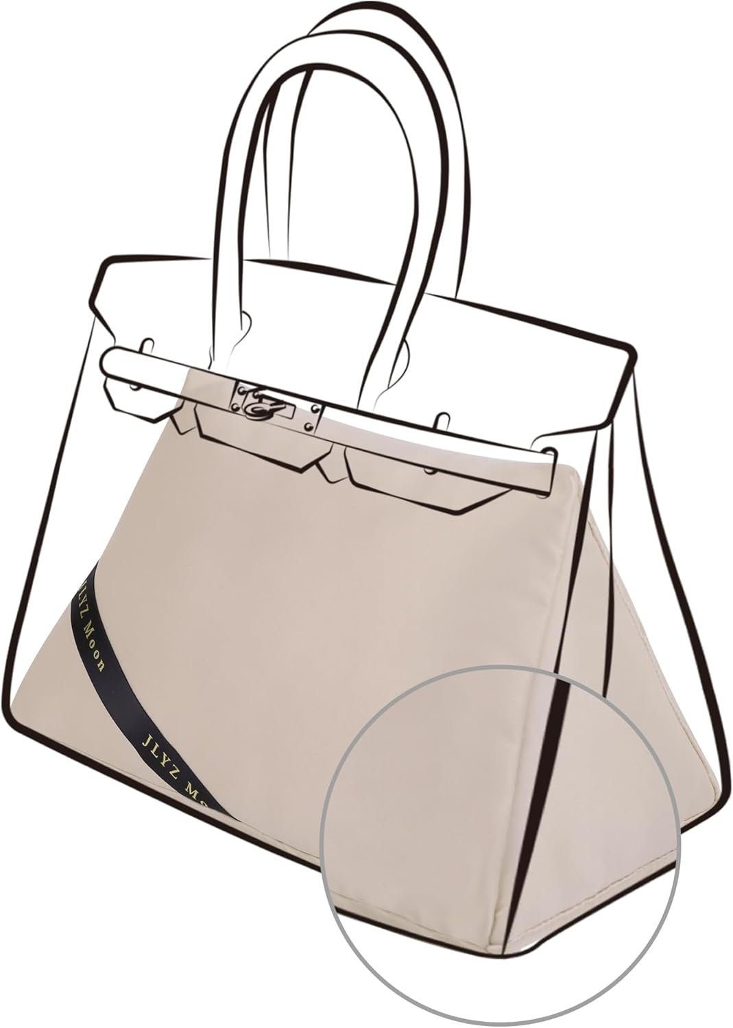 Shaper for Birkin 30 Bag, Velvet Bag Pillow Shapers for Luxury Tote&Purse, Superior Resilience, Exclusively for Birkin 30