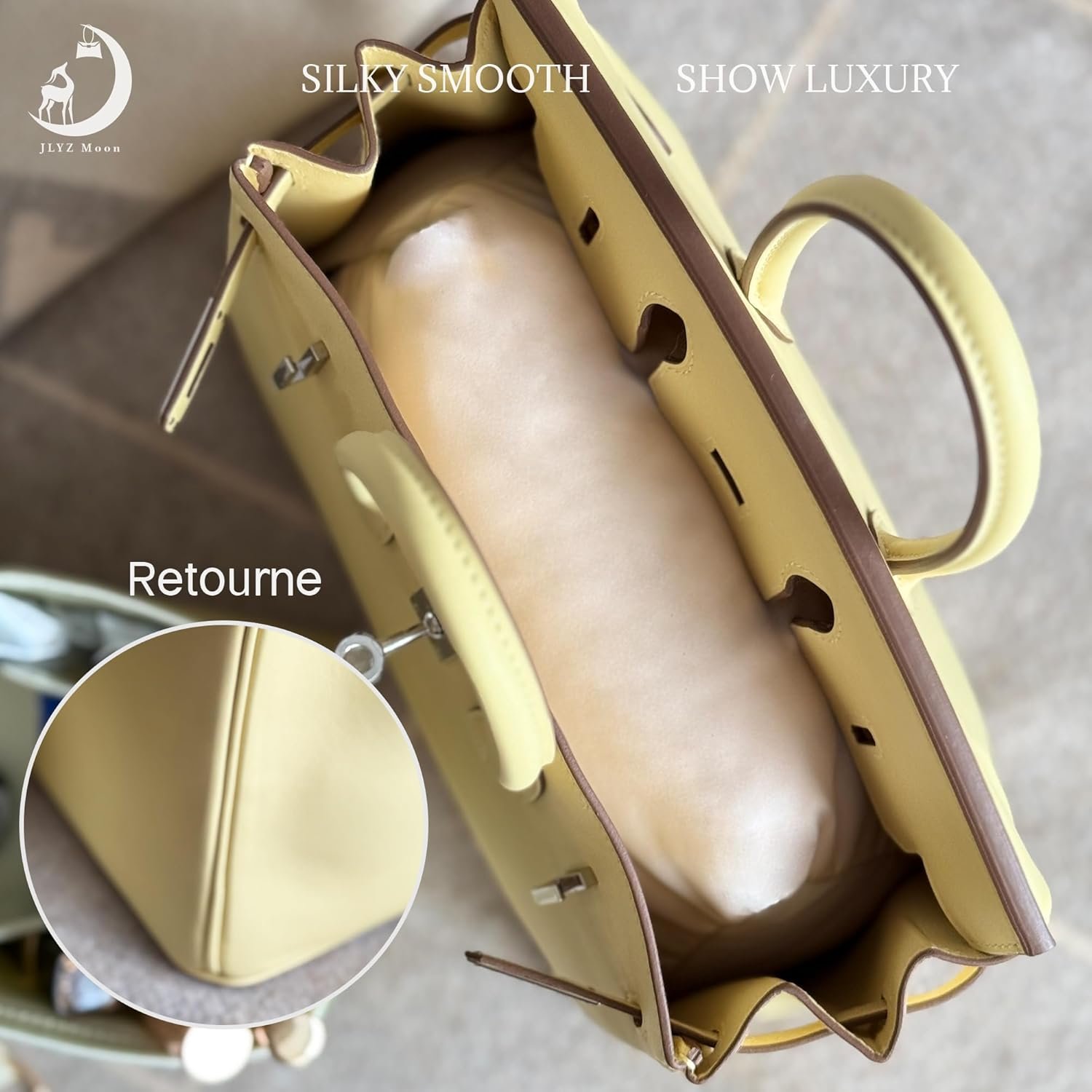 Shaper for Birkin 30 Bag, Velvet Bag Pillow Shapers for Luxury Tote&Purse, Superior Resilience, Exclusively for Birkin 30 - Image 4