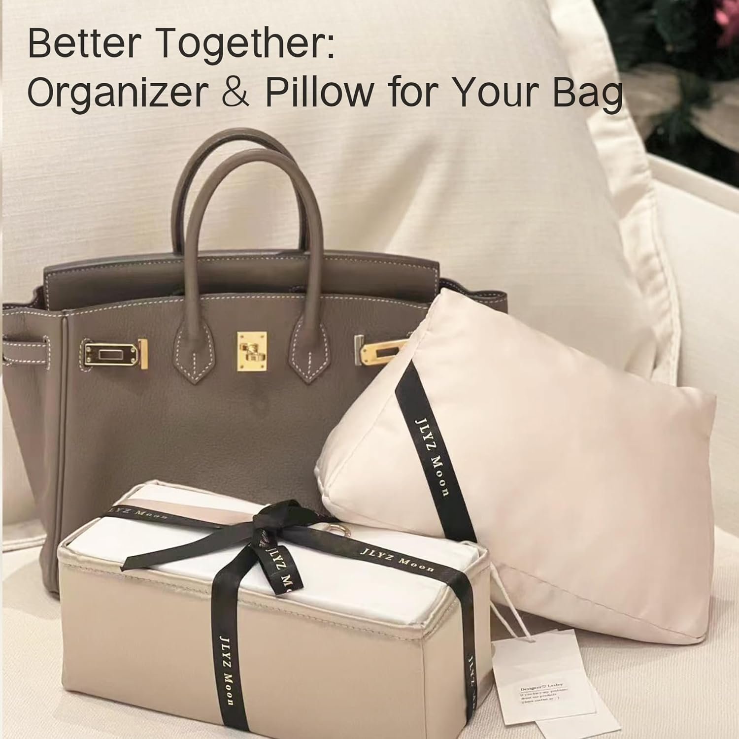 Shaper for Birkin 30 Bag, Velvet Bag Pillow Shapers for Luxury Tote&Purse, Superior Resilience, Exclusively for Birkin 30 - Image 6