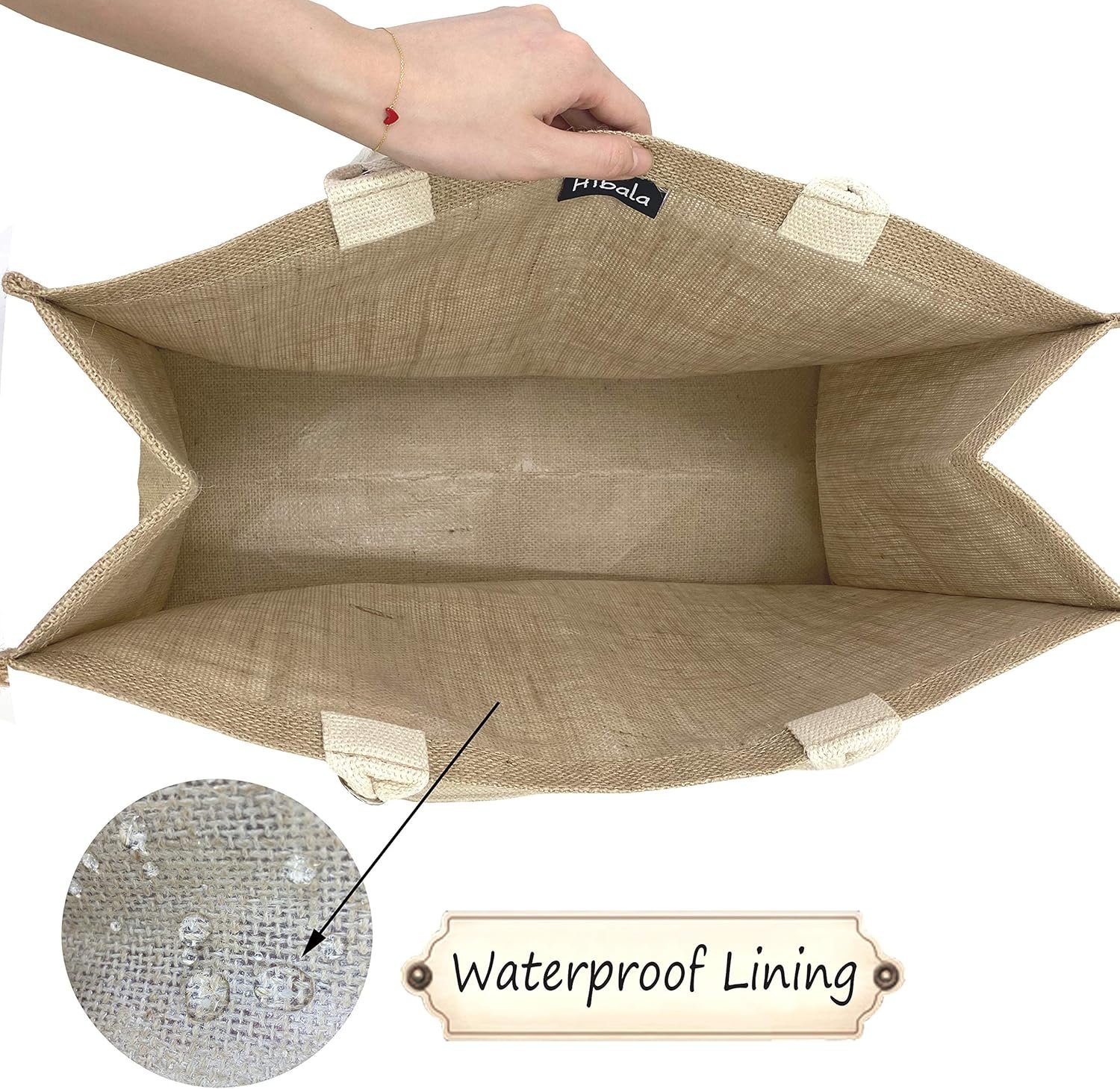 Hibala Woven Large Beach Bag Straw Beach Tote Handmade Weaving Shoulder Tassel Bag Handbag - Image 5