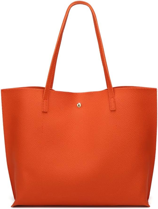 Dreubea Women's Soft Faux Leather Tote Shoulder Bag from, Big Capacity Tassel Handbag - Image 5