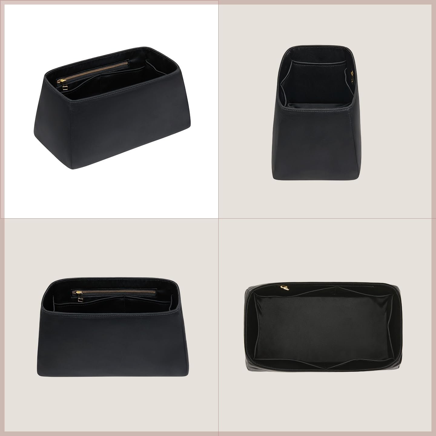 ZTUJO Silky Purse Organizer For Birkin, Luxury Purse Organizer Insert (Black, BK30) - Image 7