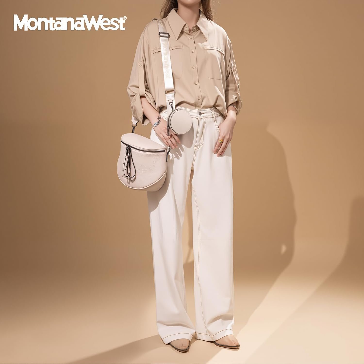 Montana West Large Crossbody Bags for Women Bum Bag Sling Purse with Adjustable Strap - Image 3