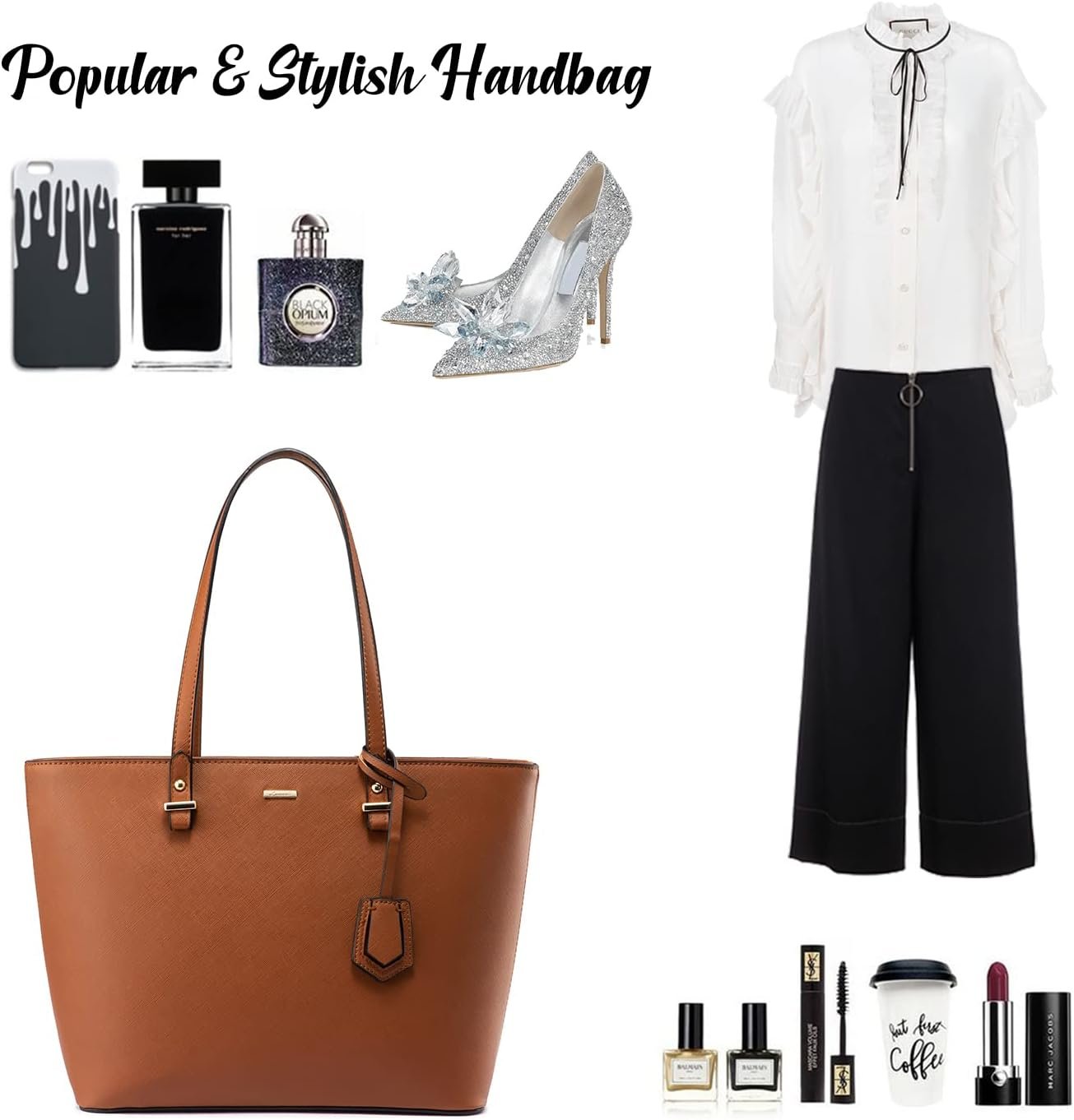 LOVEVOOK Purse for Women Fashion Tote Bag Shoulder Handbags Top Handle Satchel Bags with External Pocket - Image 6