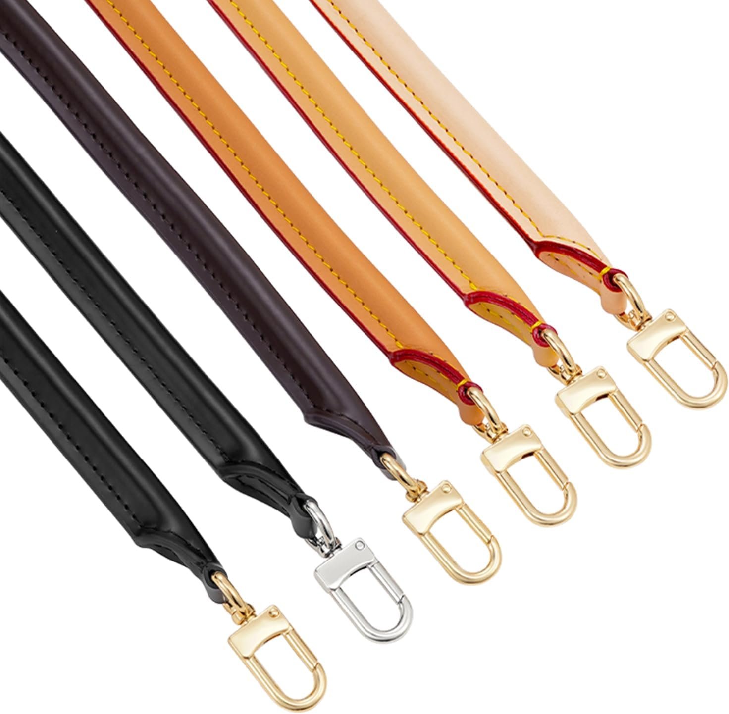 jiesinlov 27.5inches Vachetta Leather Shoulder Rolled Strap Replacement,Bags Strap for Soft Lucky Speedy 25 30 Handbags (Deep Beeswax) - Image 6