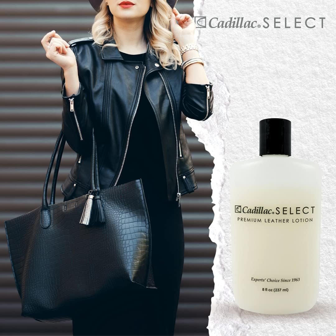 Cadillac Select Leather Lotion Cleaner and Conditioner- For Handbags, Sofas, Jackets, Furniture, Purses, and More - Image 4