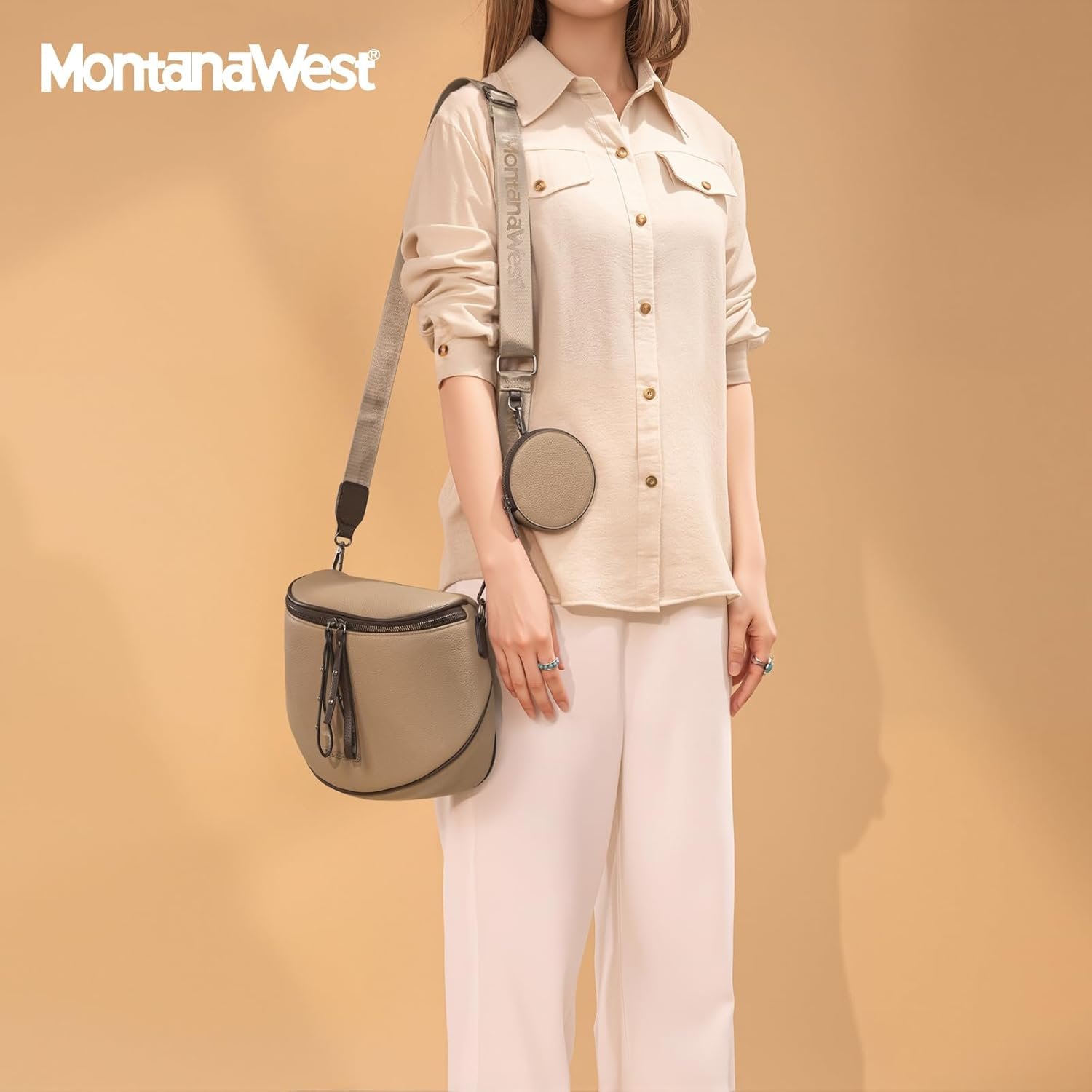 Montana West Large Crossbody Bags for Women Bum Bag Sling Purse with Adjustable Strap - Image 3