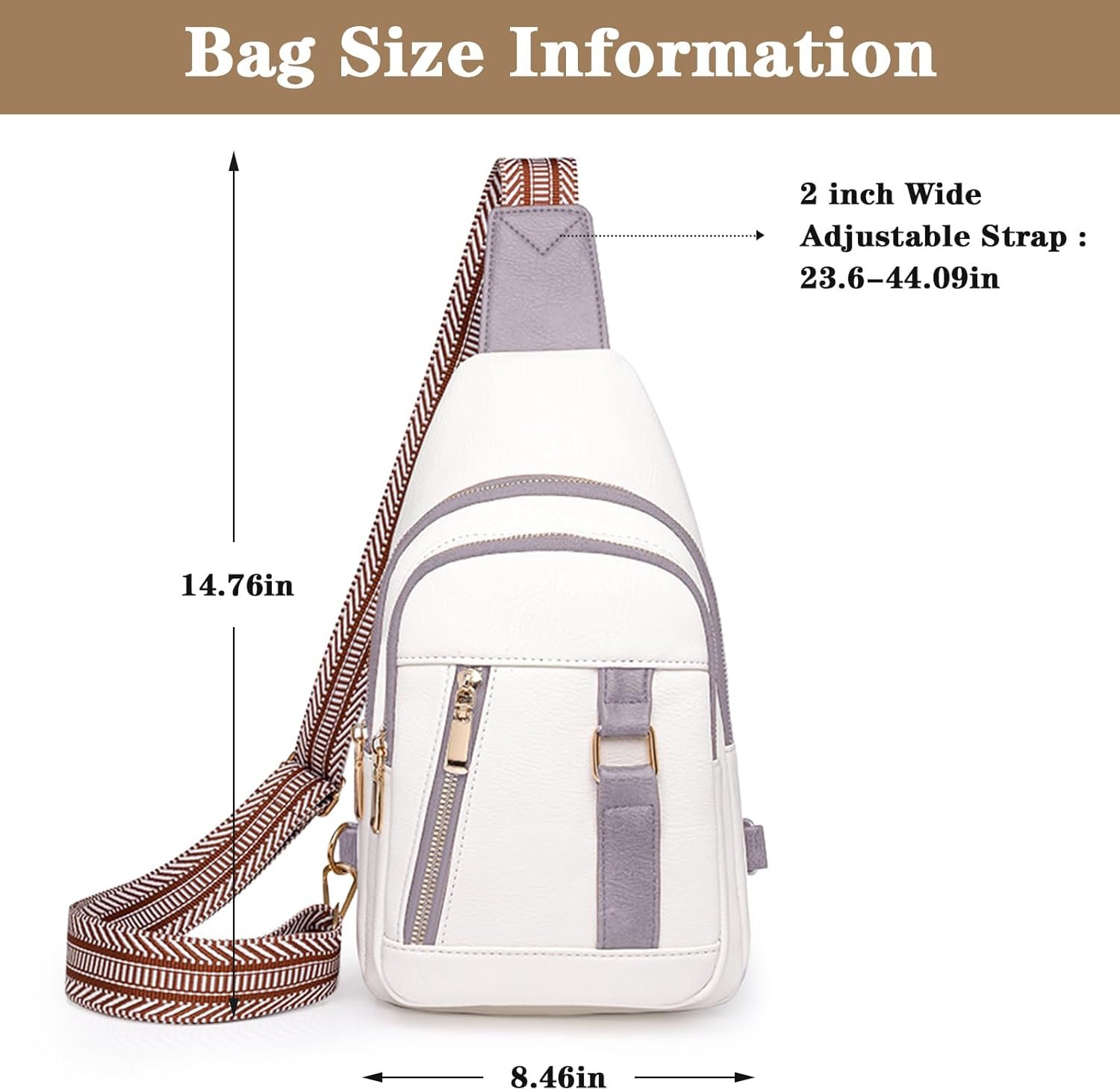 Crossbody Bags for Women Mothers Day Gifts for Mom Her Wife Birthday Gifts Small Sling Bag Leather Fanny Packs for Travel - Image 4