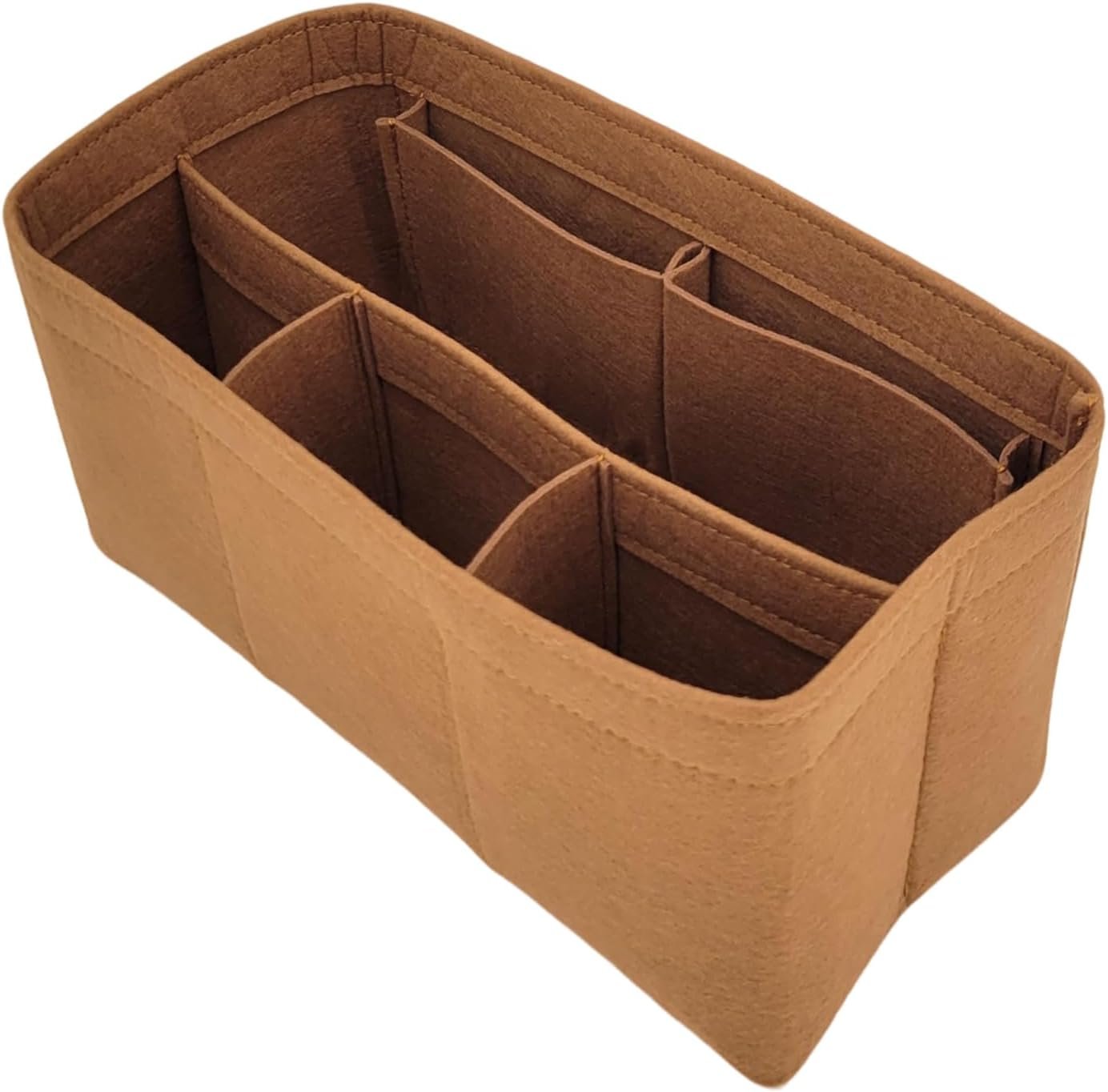Handbag Organizer for Bir.kin 25/30/35/40,Bir.kin 25/30/35 Organizer Insert (Brown, for Birkin 40) - Image 3
