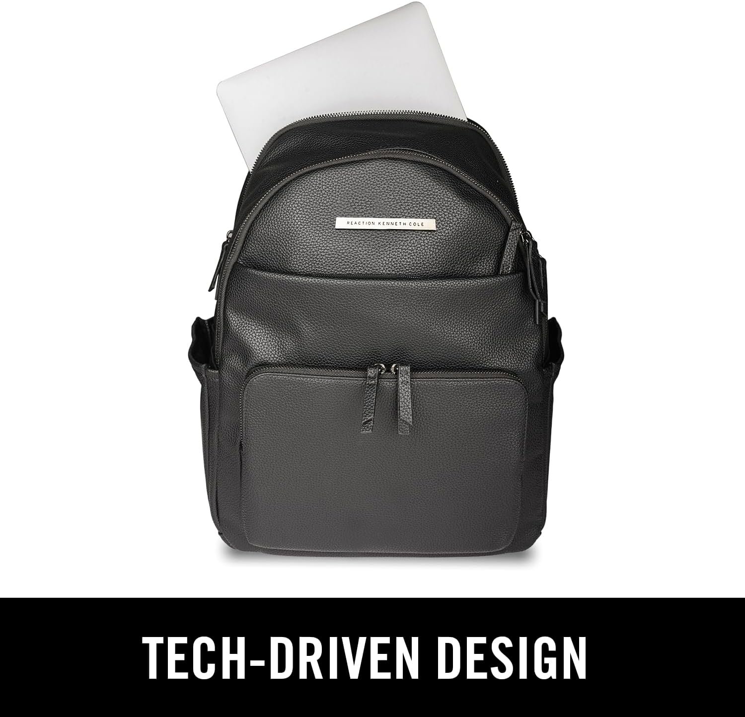 Kenneth Cole Reaction Marley Double Compartment Vegan Leather Womens 15" Laptop Fashion Backpack - Image 5