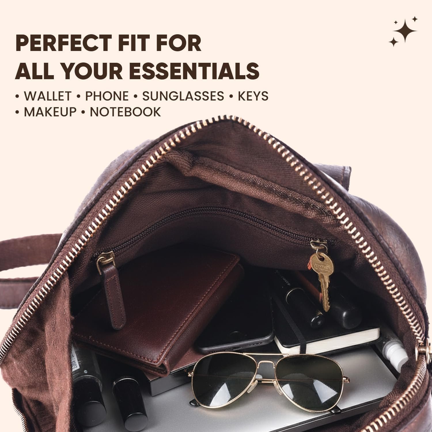 Genuine Leather Crossbody Shoulder Bag – Premium Unisex Everyday Bag with Adjustable Strap, Compact Yet Spacious for Travel, Work & Daily Use – Brown - Image 7