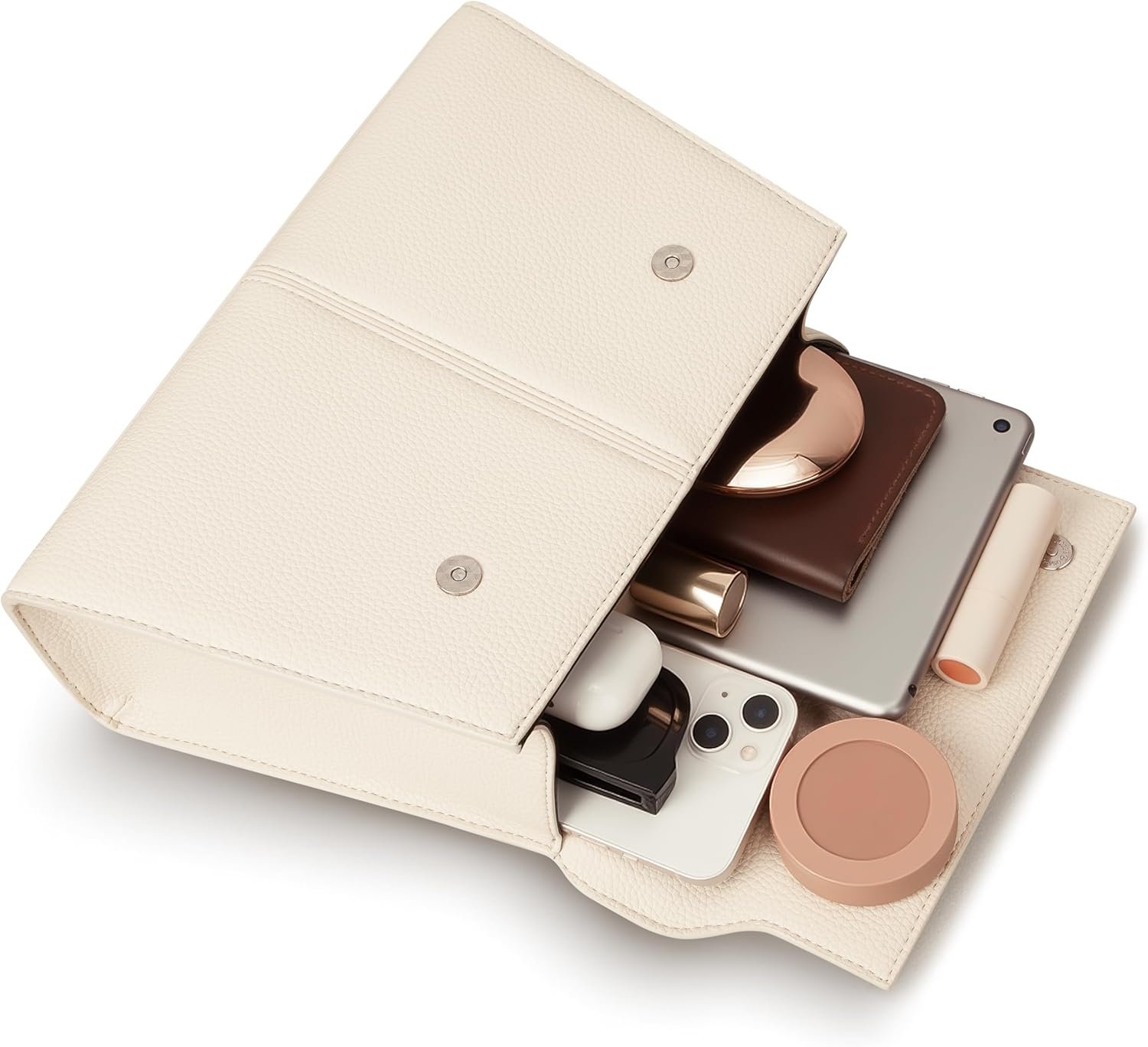 Women's Top-handle Handbags– Vegan Leather Vintage Top Handle Design with Adjustable Strap, Fashion Commuter Crossbody Bag - Image 5