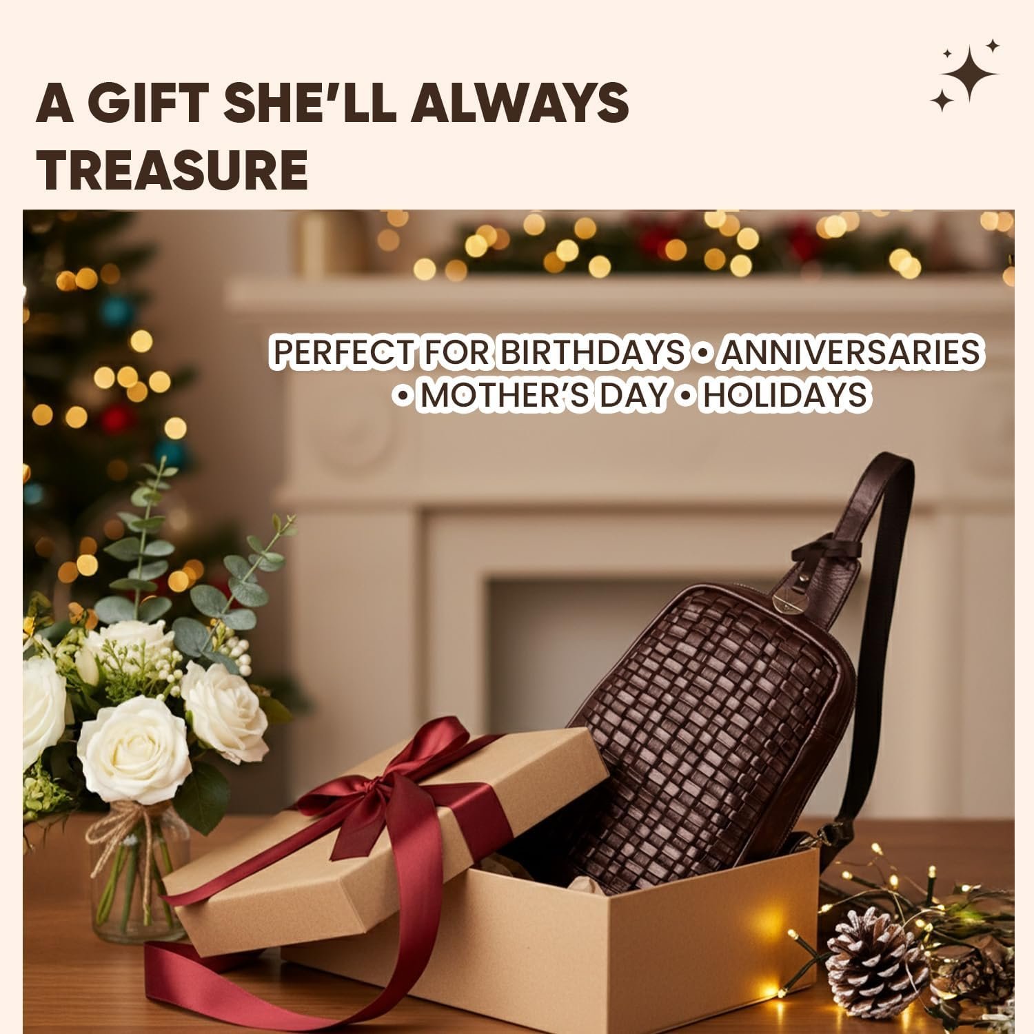 Genuine Leather Crossbody Shoulder Bag – Premium Unisex Everyday Bag with Adjustable Strap, Compact Yet Spacious for Travel, Work & Daily Use – Brown - Image 9