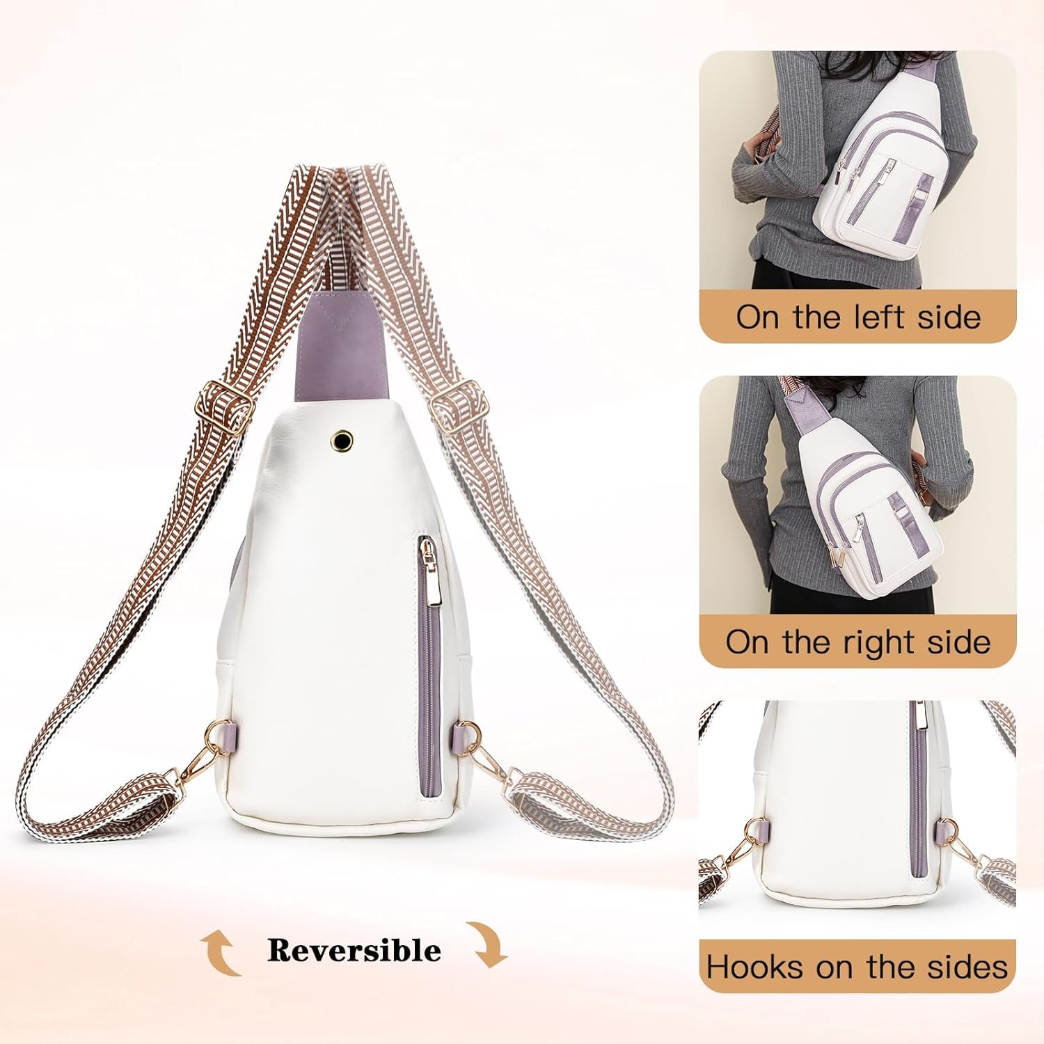 Crossbody Bags for Women Mothers Day Gifts for Mom Her Wife Birthday Gifts Small Sling Bag Leather Fanny Packs for Travel - Image 7