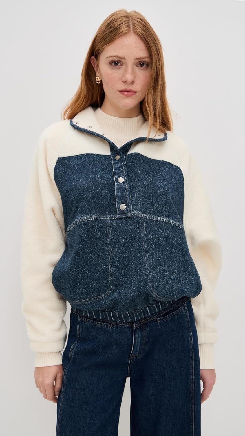 rag & bone Women's Miramar Fleece Sherpa Popover - Image 2