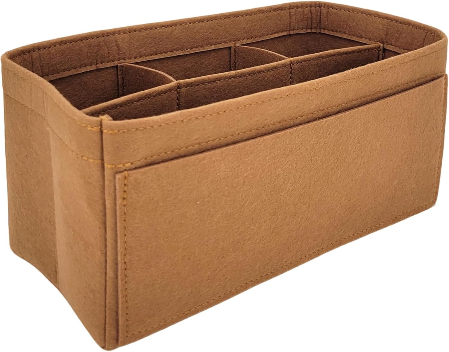 Handbag Organizer for Bir.kin 25/30/35/40,Bir.kin 25/30/35 Organizer Insert (Brown, for Birkin 40) - Image 5