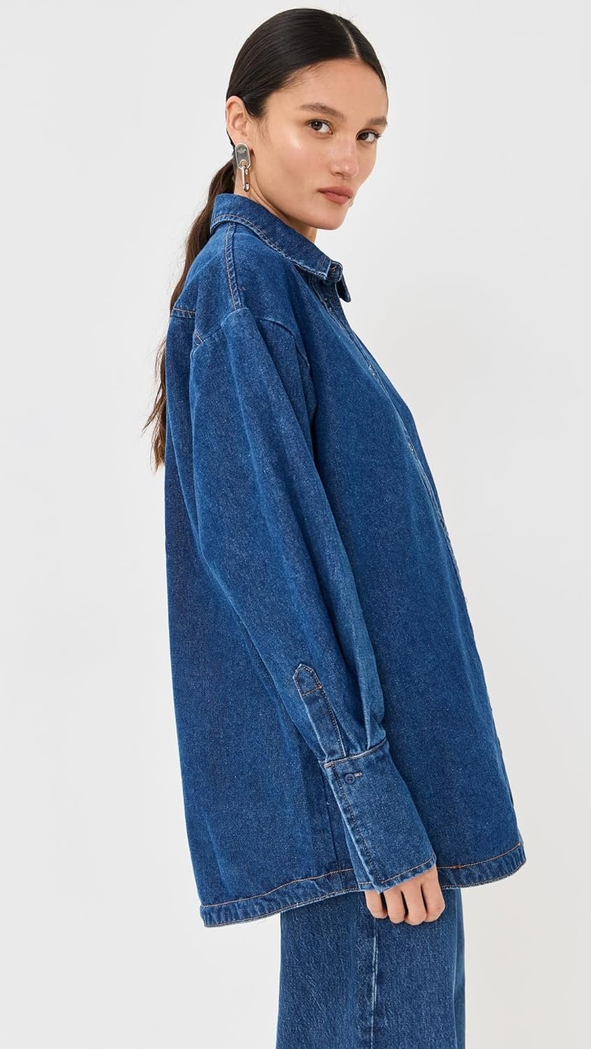 Lioness Women's Off Duty Denim Shirt - Image 5