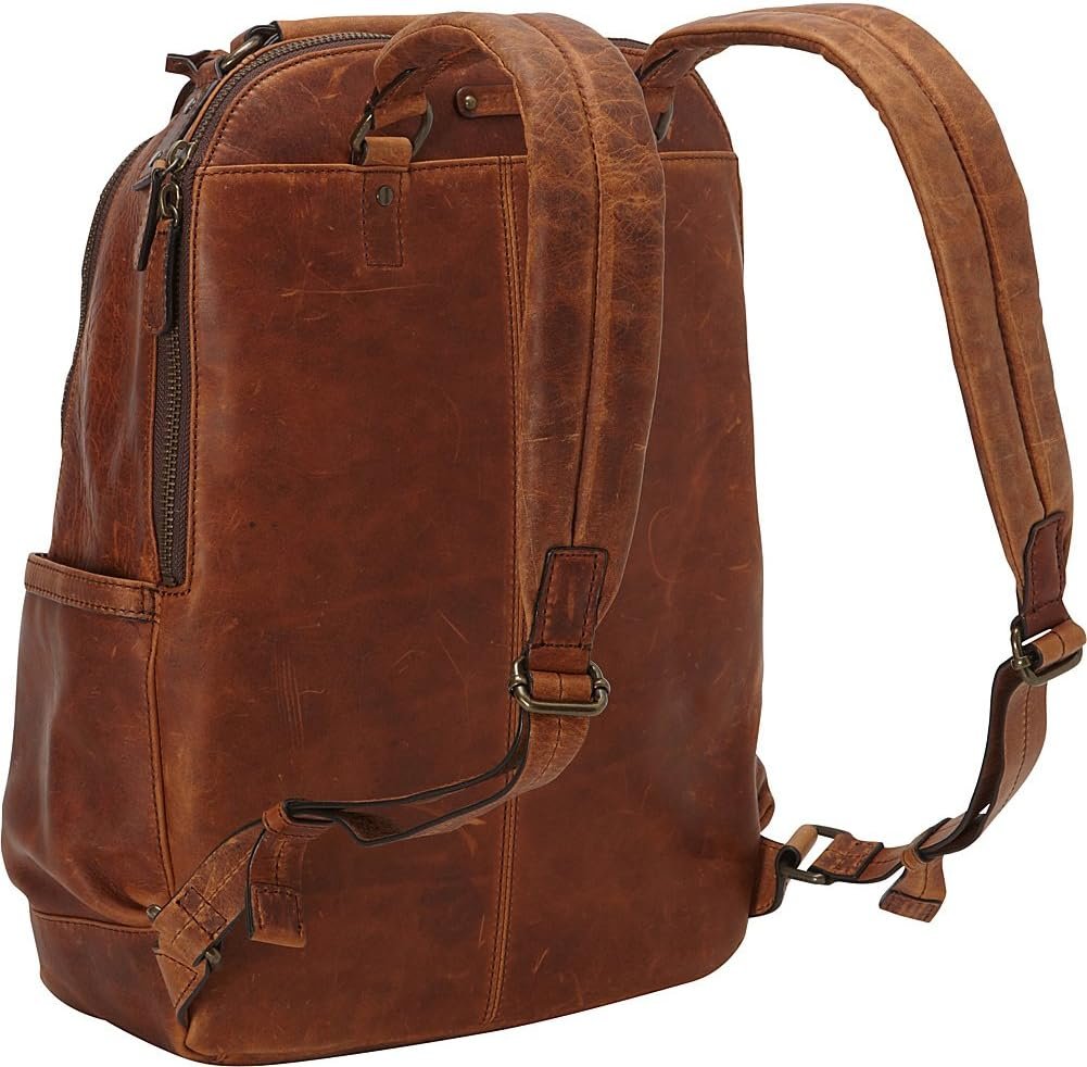 FRYE Logan Backpack Backpack Cognac Antique Pull Up One Size - Image 5