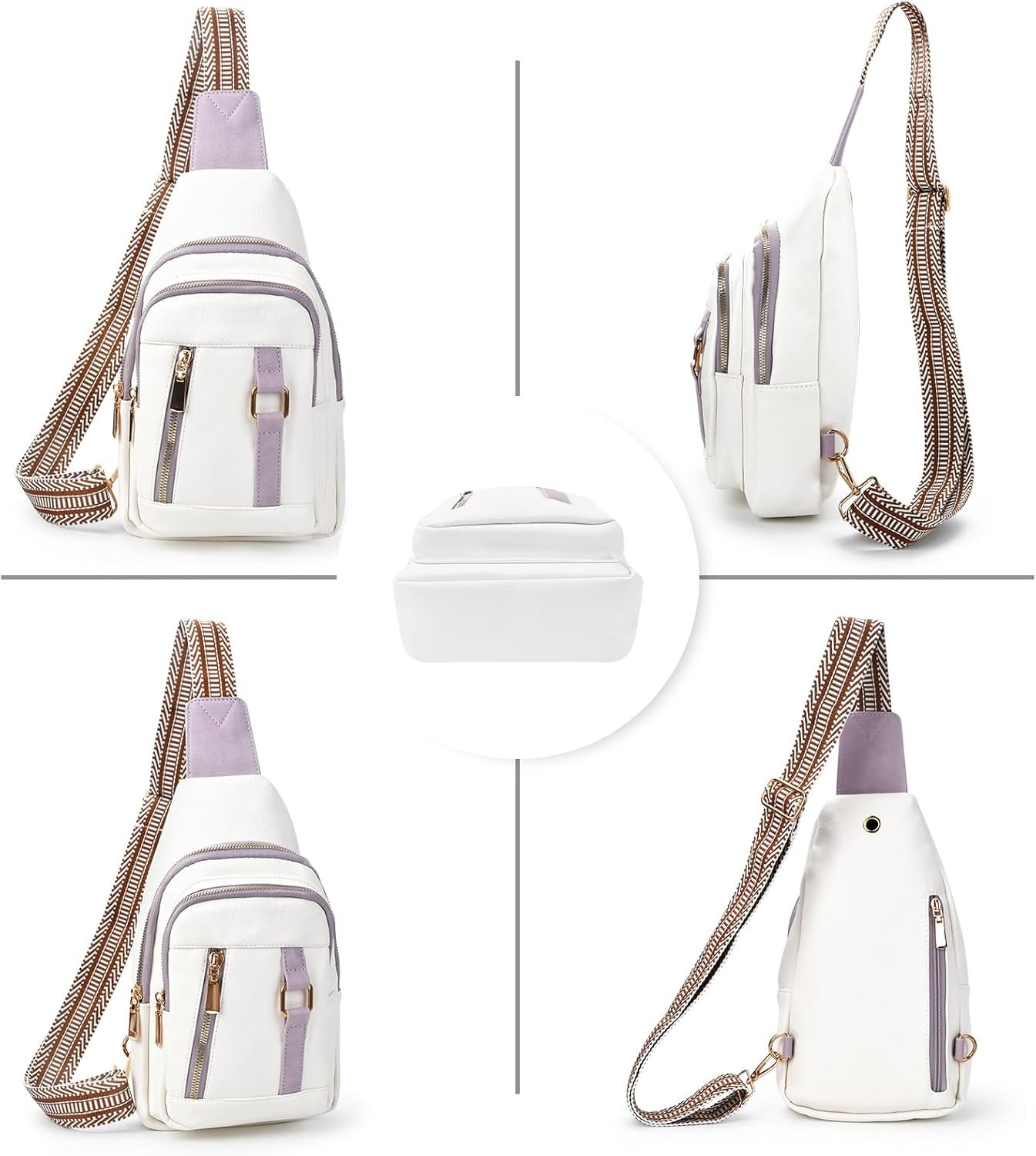 Crossbody Bags for Women Mothers Day Gifts for Mom Her Wife Birthday Gifts Small Sling Bag Leather Fanny Packs for Travel - Image 6