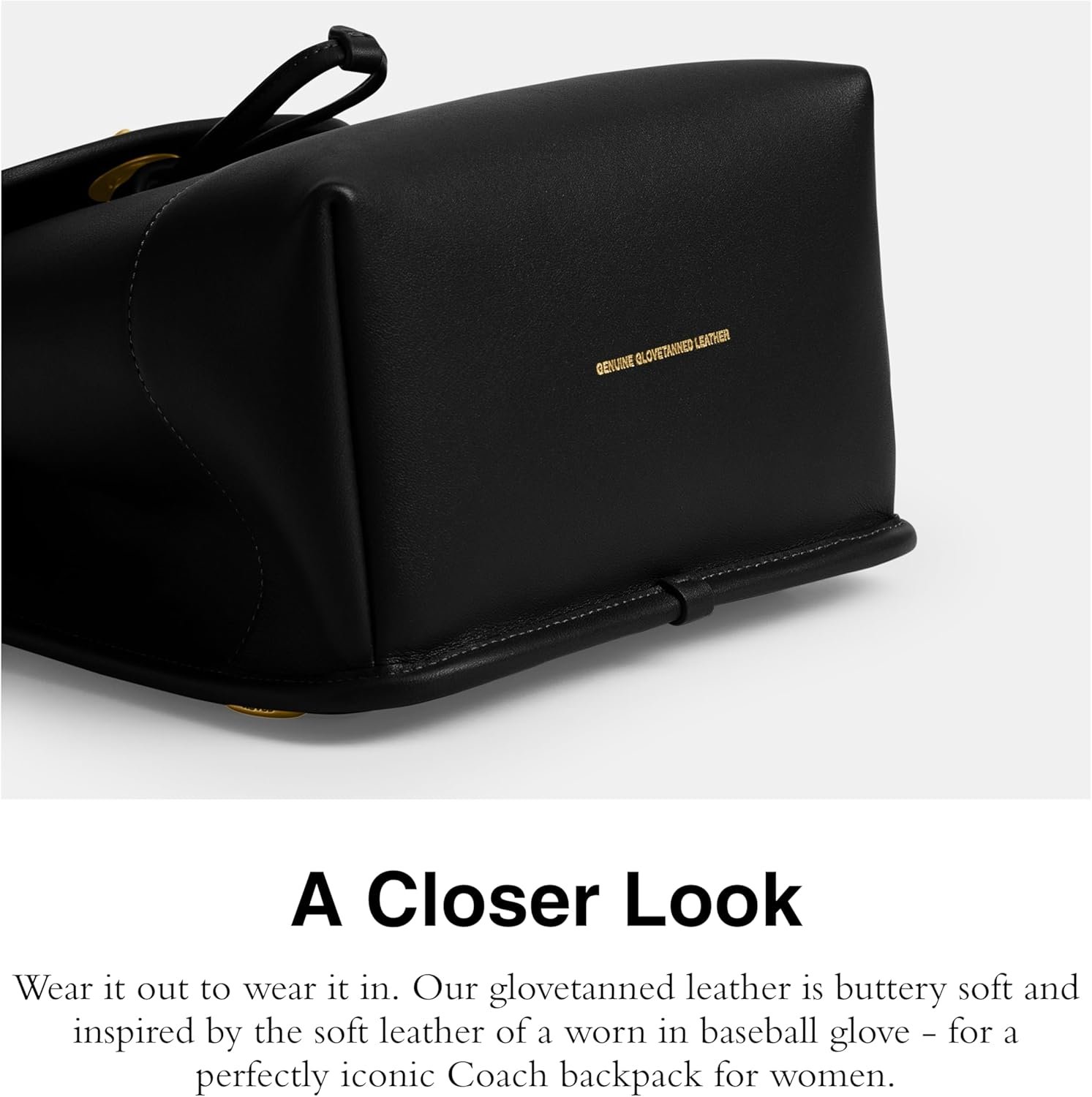 COACH Women's Turnlock Backpack Black One Size - Image 4