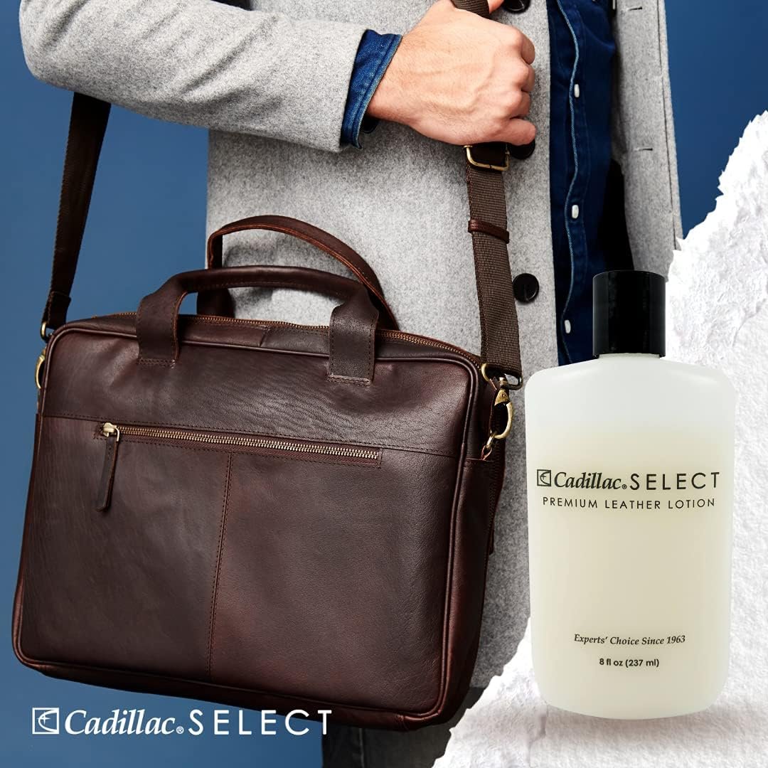 Cadillac Select Leather Lotion Cleaner and Conditioner- For Handbags, Sofas, Jackets, Furniture, Purses, and More - Image 3