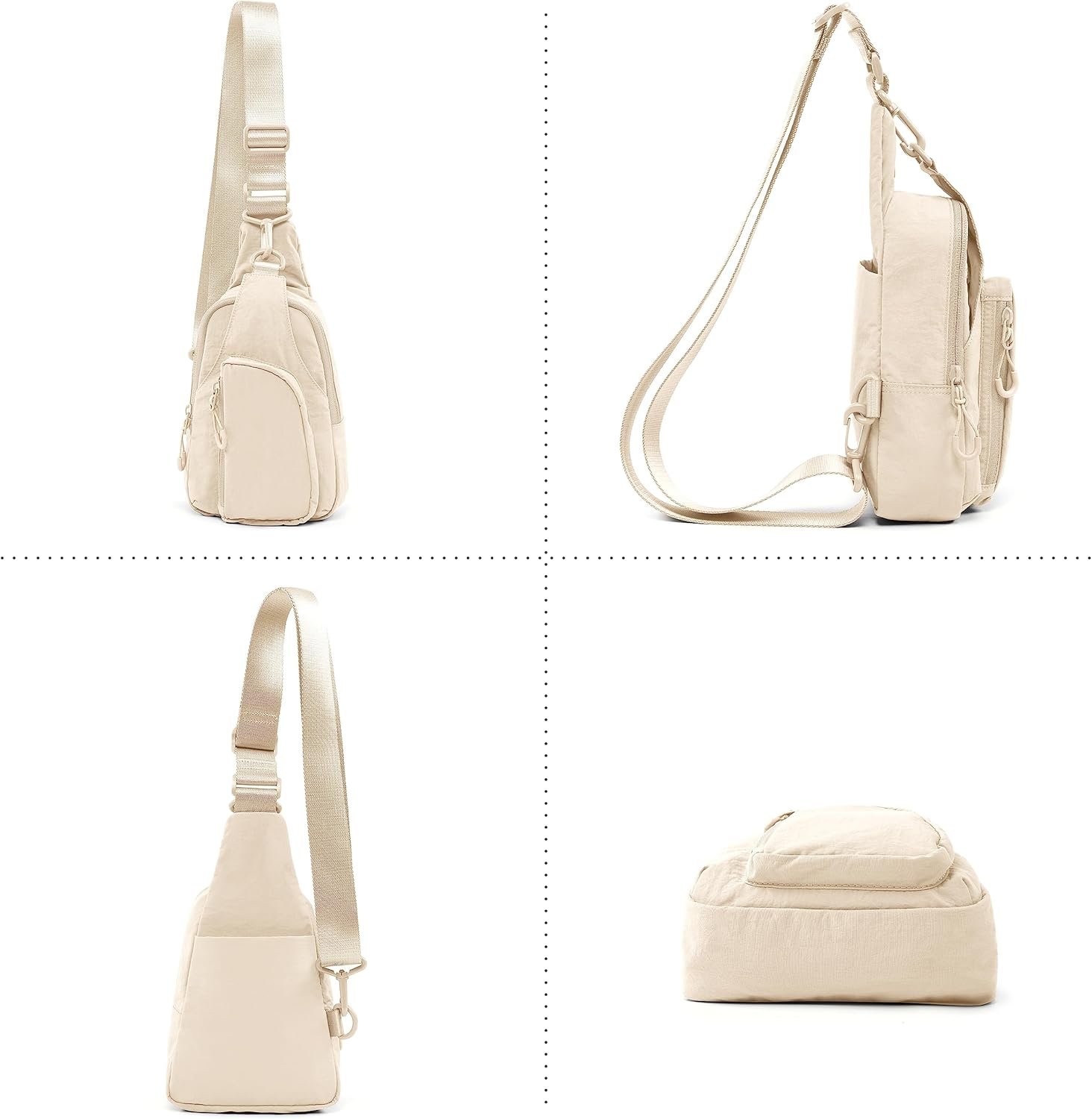 ODODOS Daily Sling Bag with Adjustable Straps Crossbody Chest Bag Lightweight Small Backpack for Casual Traveling Hiking - Image 5