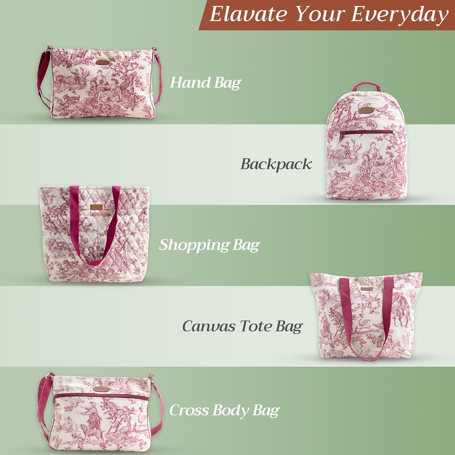 Maison d' Hermine Weekender Bags for Women Cotton Quilted Duffel Overnight Luggage Weekend Bag for Men Gym Gifts Travel - Image 6