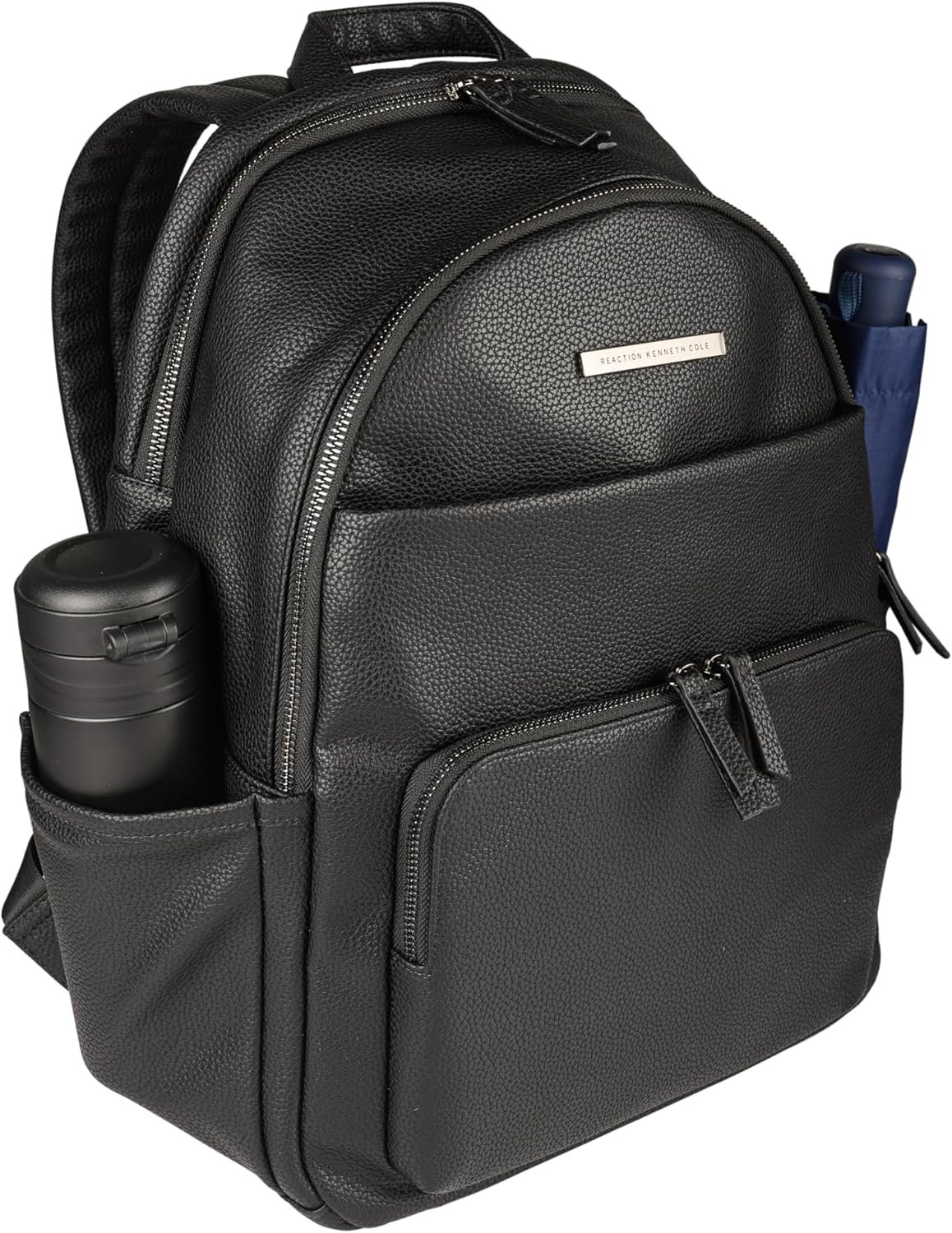 Kenneth Cole Reaction Marley Double Compartment Vegan Leather Womens 15" Laptop Fashion Backpack - Image 3