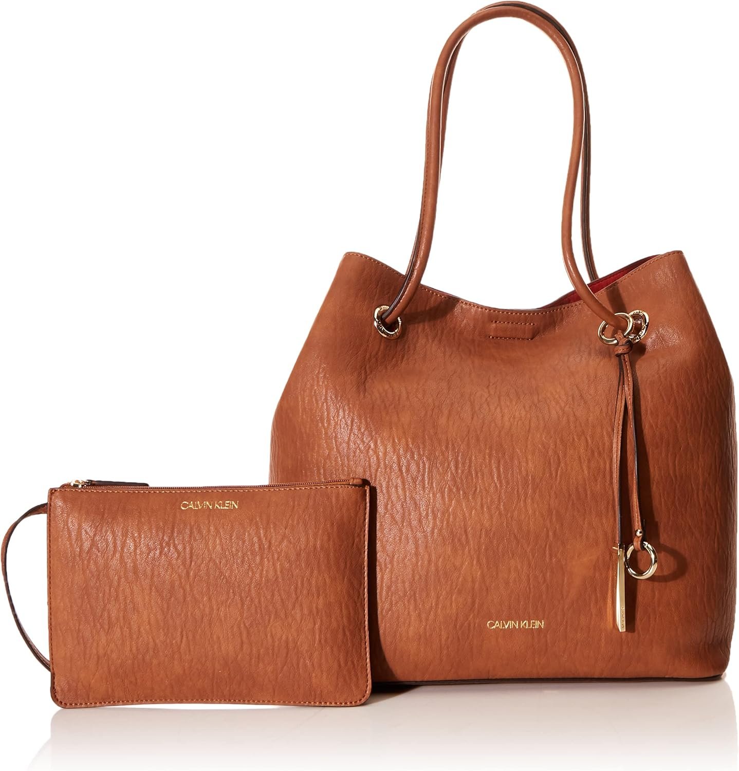 Calvin Klein Gabrianna Bubble Lamb North/South Key Item Tote - Image 5