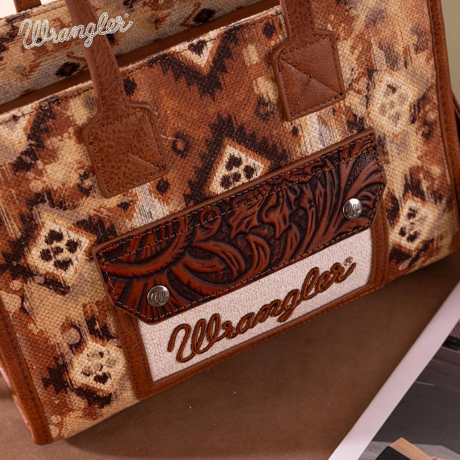 Montana West Wrangler Aztec Tote Bag for Women Western Purses and Handbags - Image 4