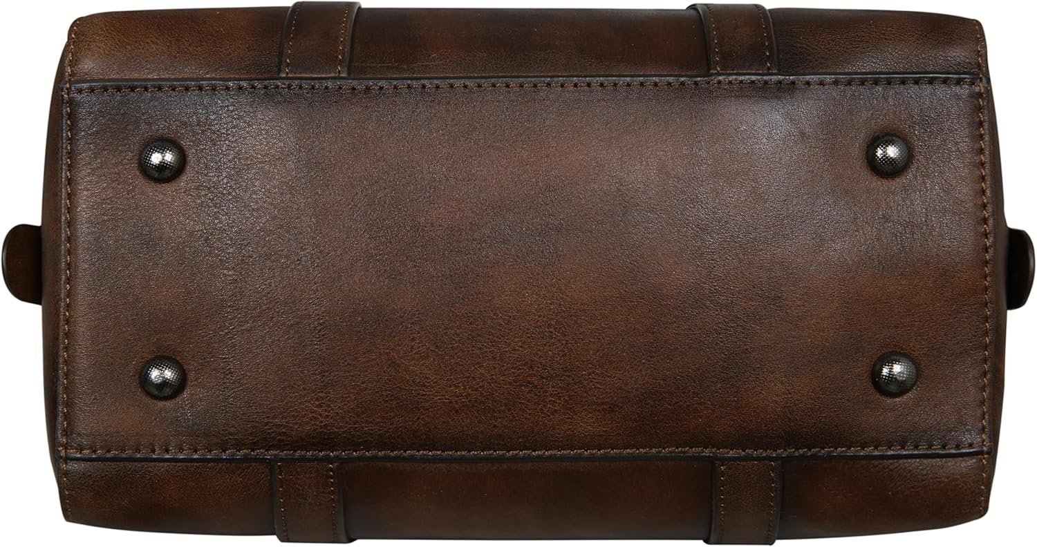 Iswee Genuine Leather Purses for Women Designer Hobo Crossbody Bag Satchel Handbags Top Handle Purses for Travel - Image 8