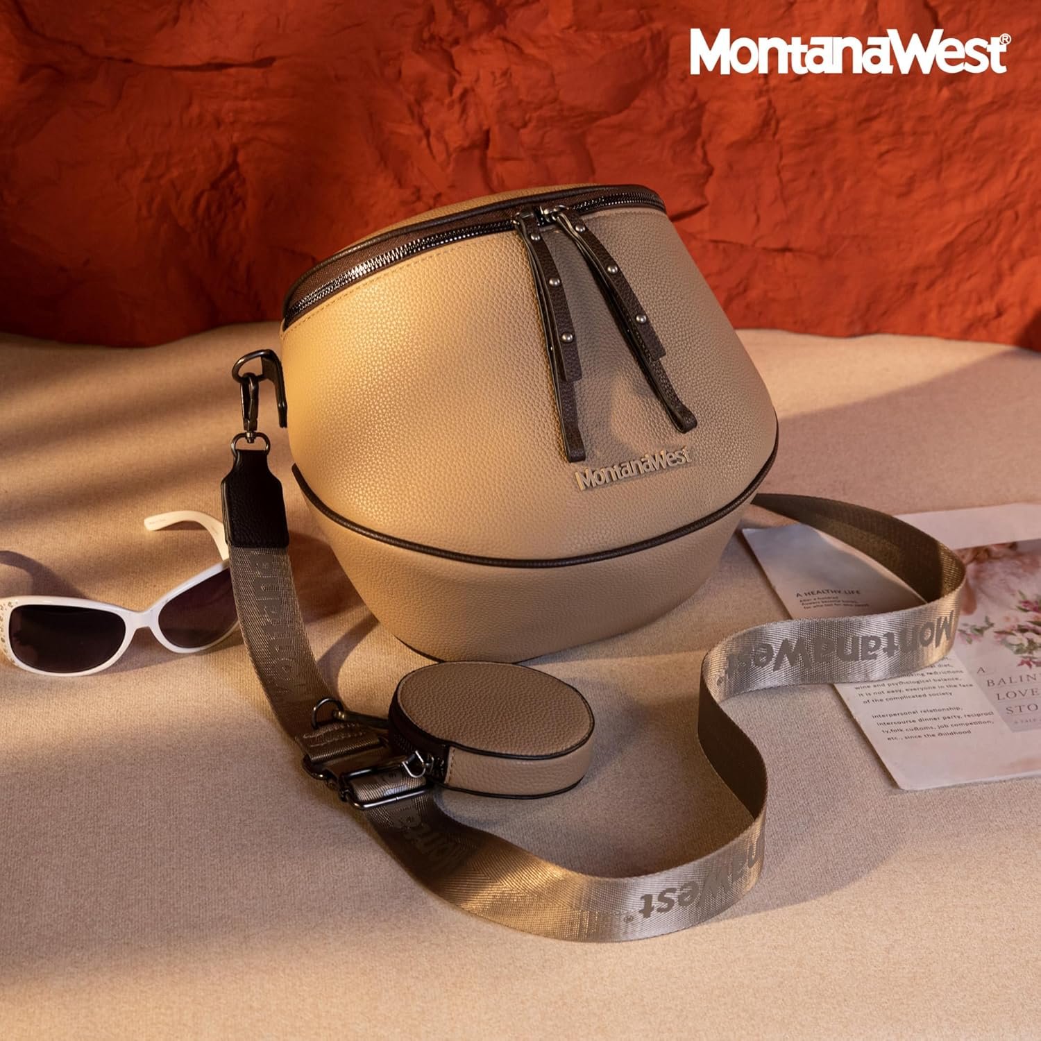 Montana West Large Crossbody Bags for Women Bum Bag Sling Purse with Adjustable Strap - Image 8