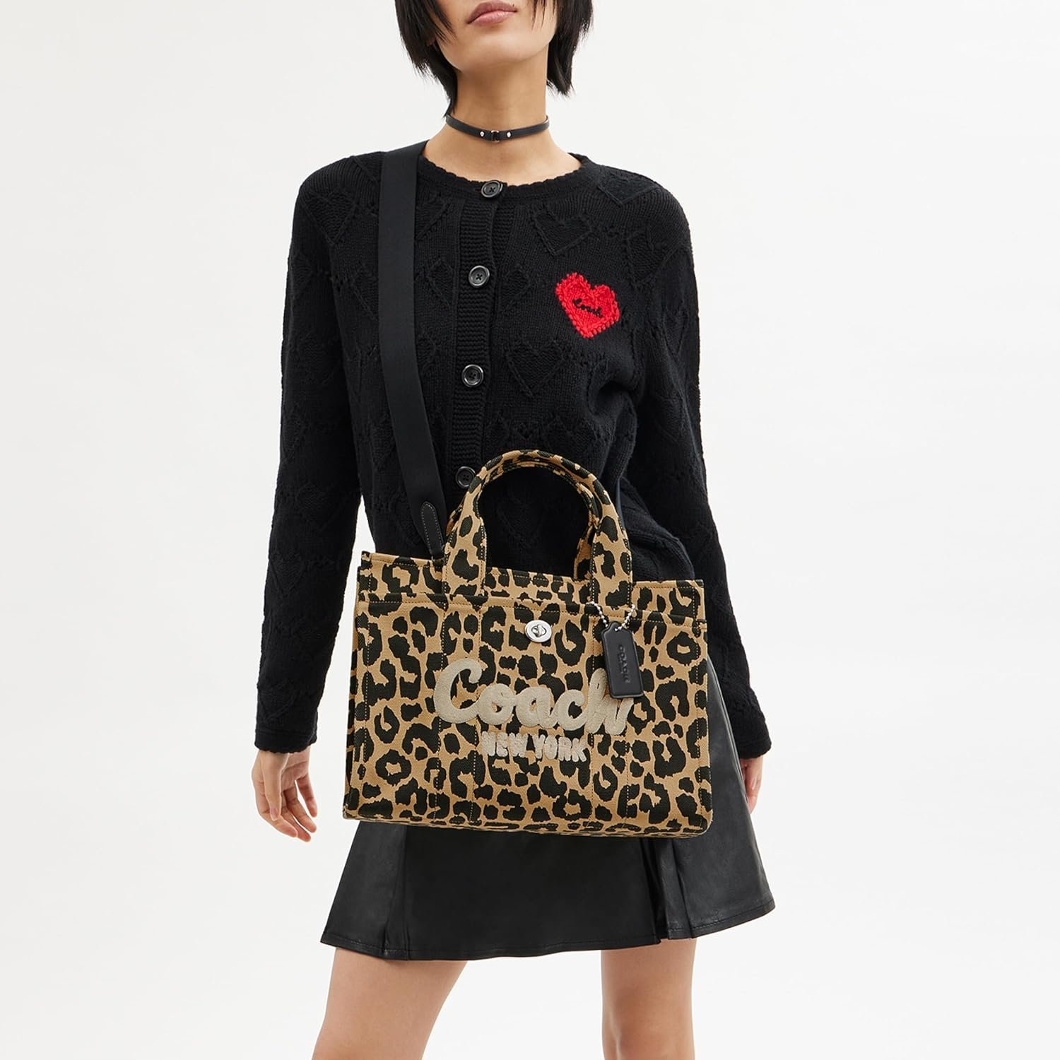 Coach Cargo Tote Bag with Bow Print - Image 2