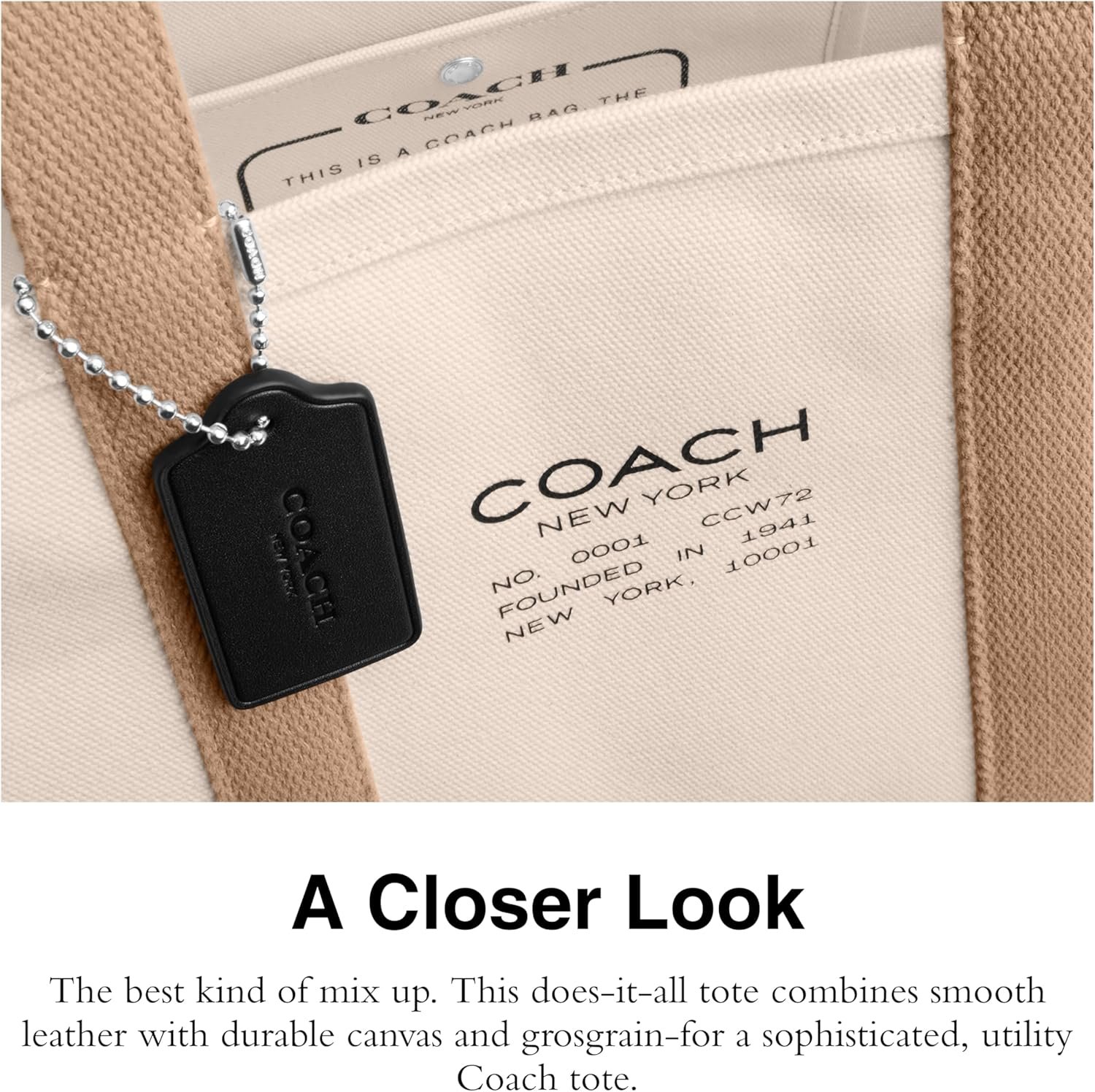 COACH mens Utility Tote - Image 5