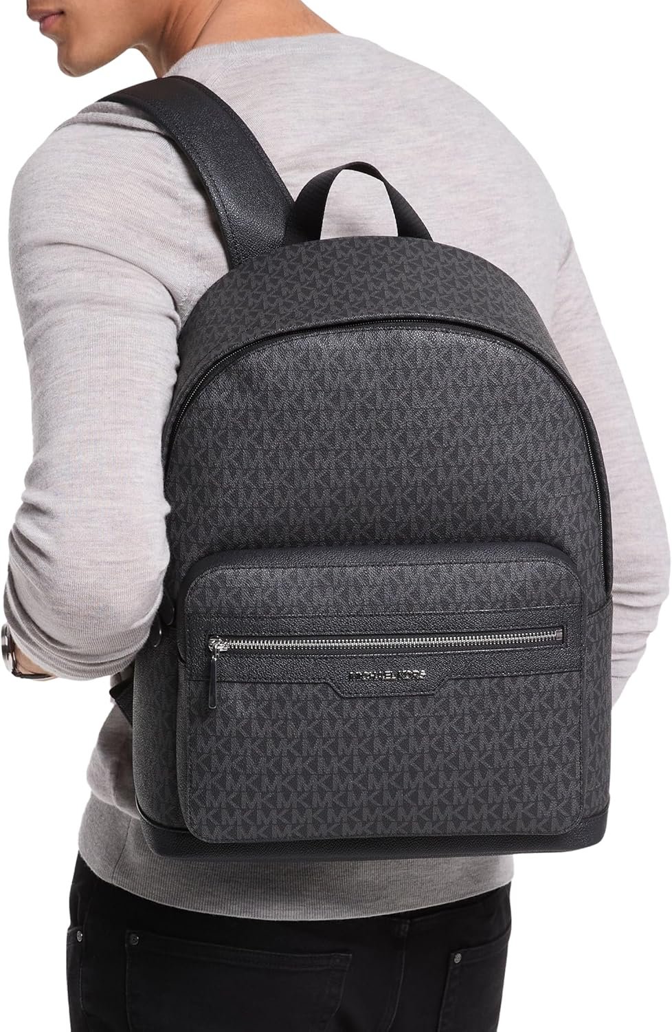 Michael Kors Men's Malone Backpack, Black, One Size - Image 4