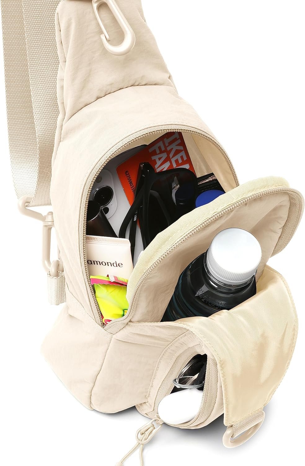 ODODOS Daily Sling Bag with Adjustable Straps Crossbody Chest Bag Lightweight Small Backpack for Casual Traveling Hiking - Image 3