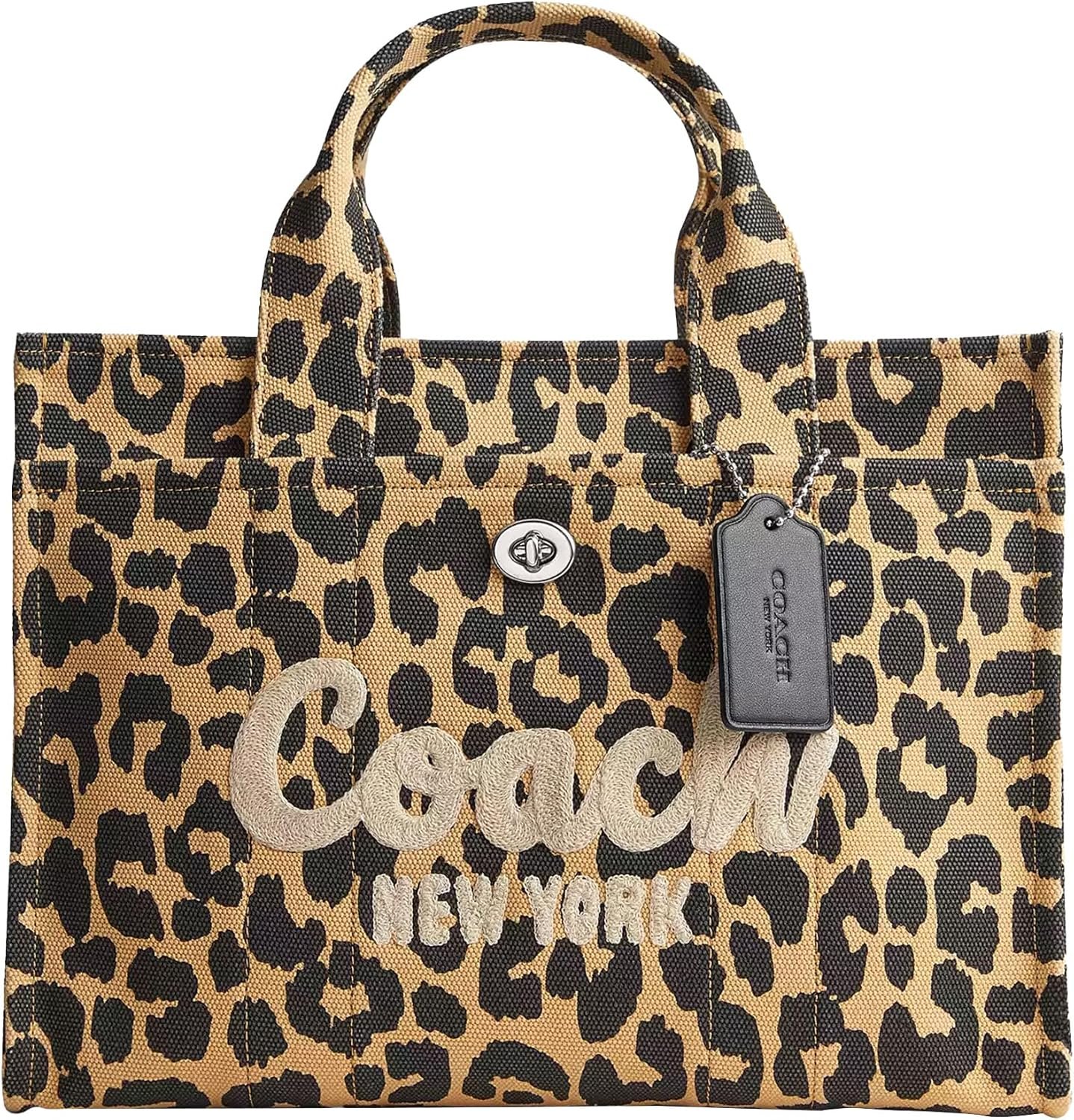 Coach Cargo Tote Bag with Bow Print
