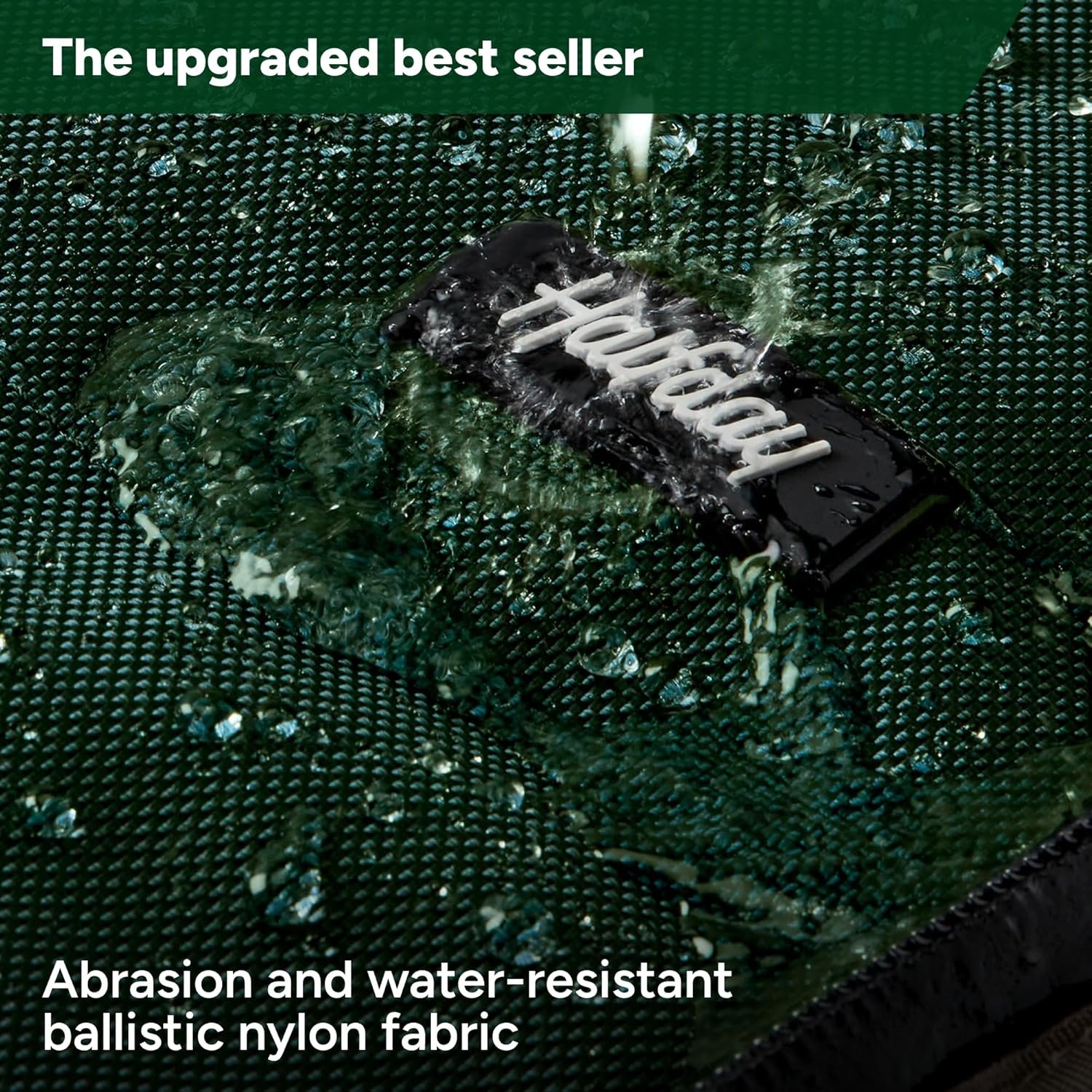 Halfday Convertible 2-in-1 Premium Garment Duffel Weekender Bag 45L | Wrinkle-Free Travel, Hanging Suit Compartment, Shoe Pockets, Trolley Sleeve. Balistic Nylon Carry-On, Palm - Image 5